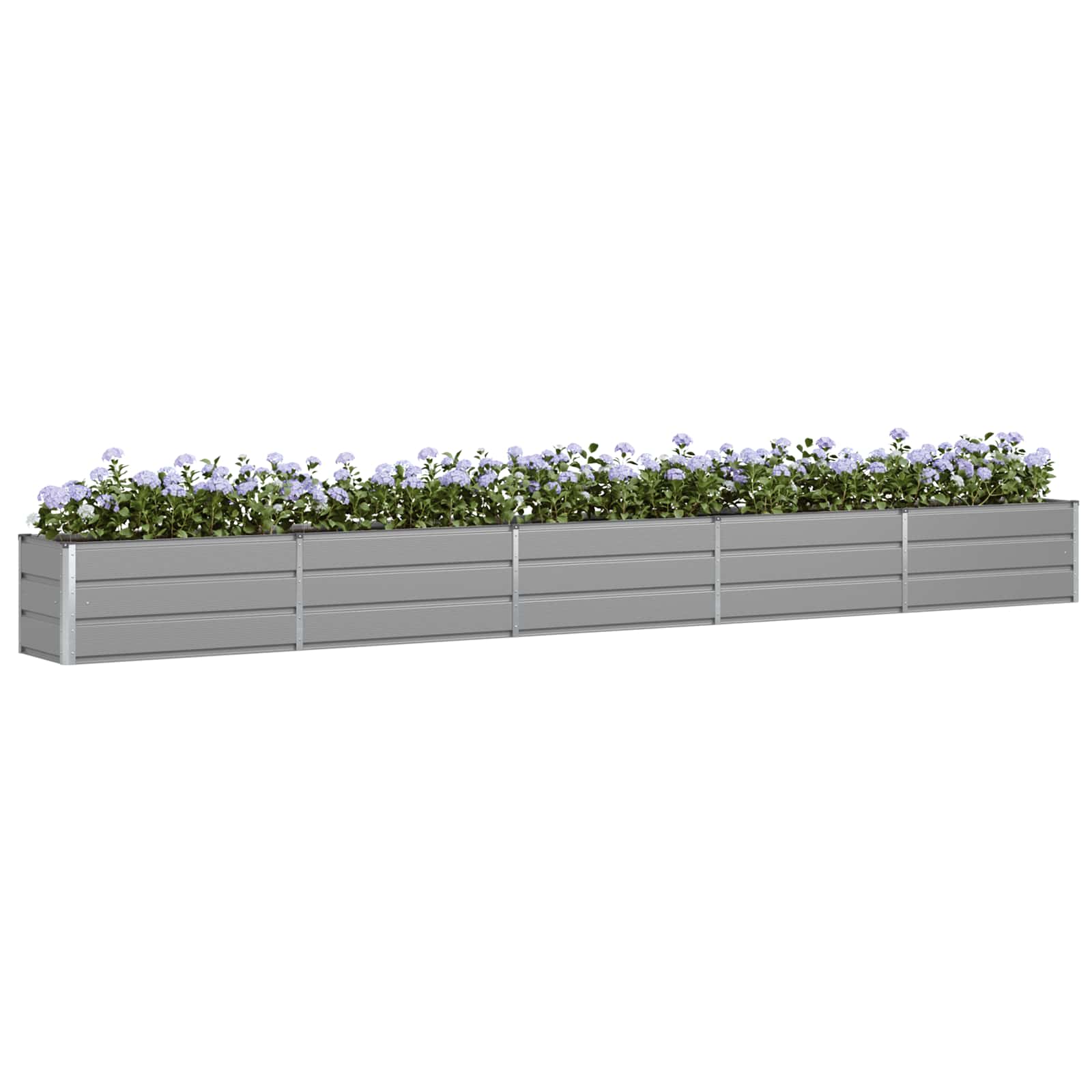 Planter Light Grey 480 x 50 x 45 cm Galvanised Steel