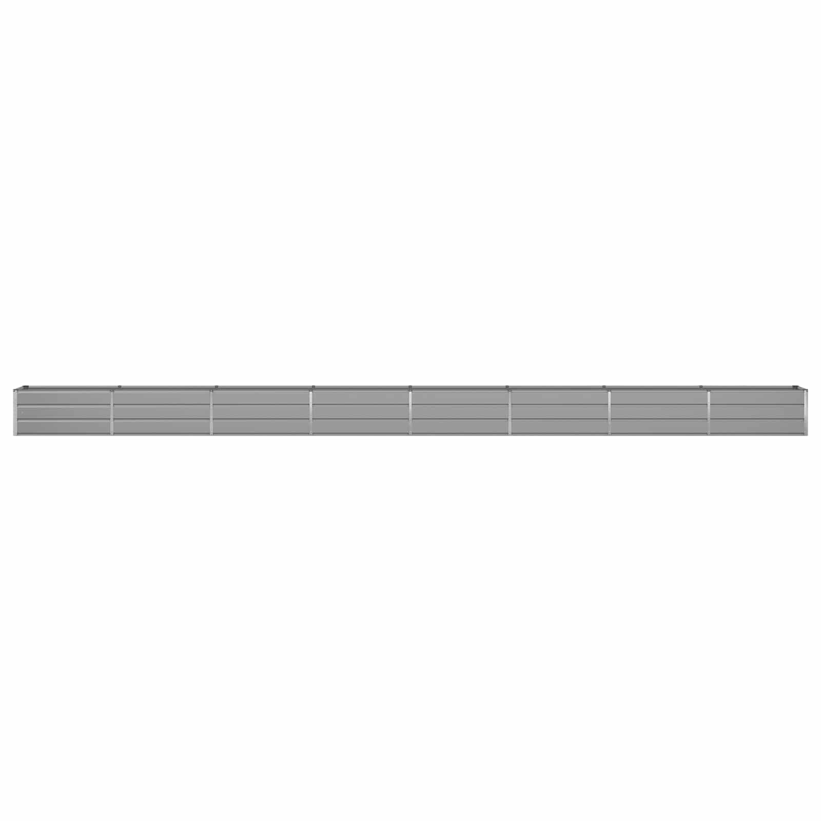 Planter Light Grey 770 x 50 x 45 cm Galvanised Steel