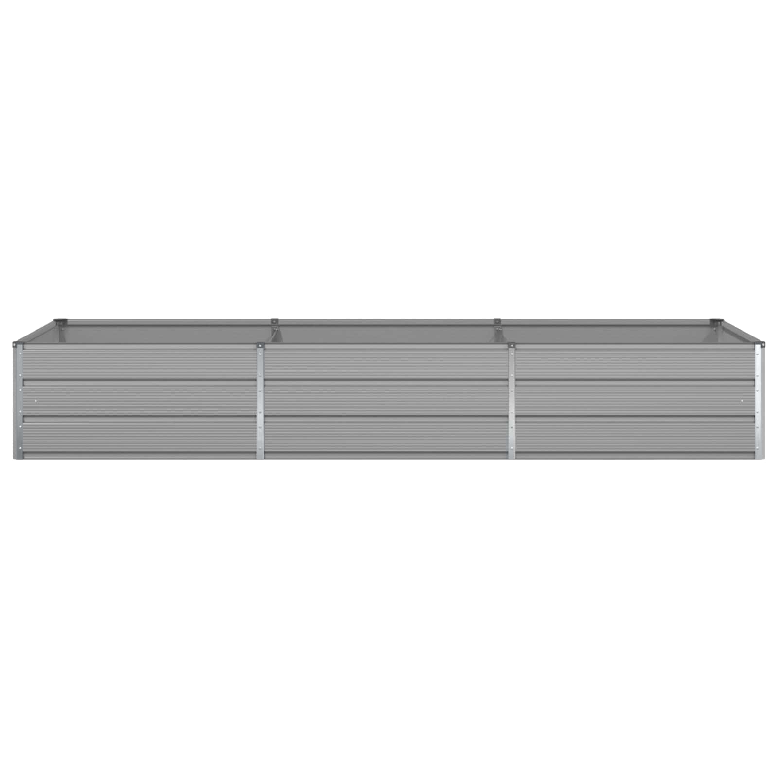 Planter Light Grey 290 x 100 x 45 cm Galvanised Steel