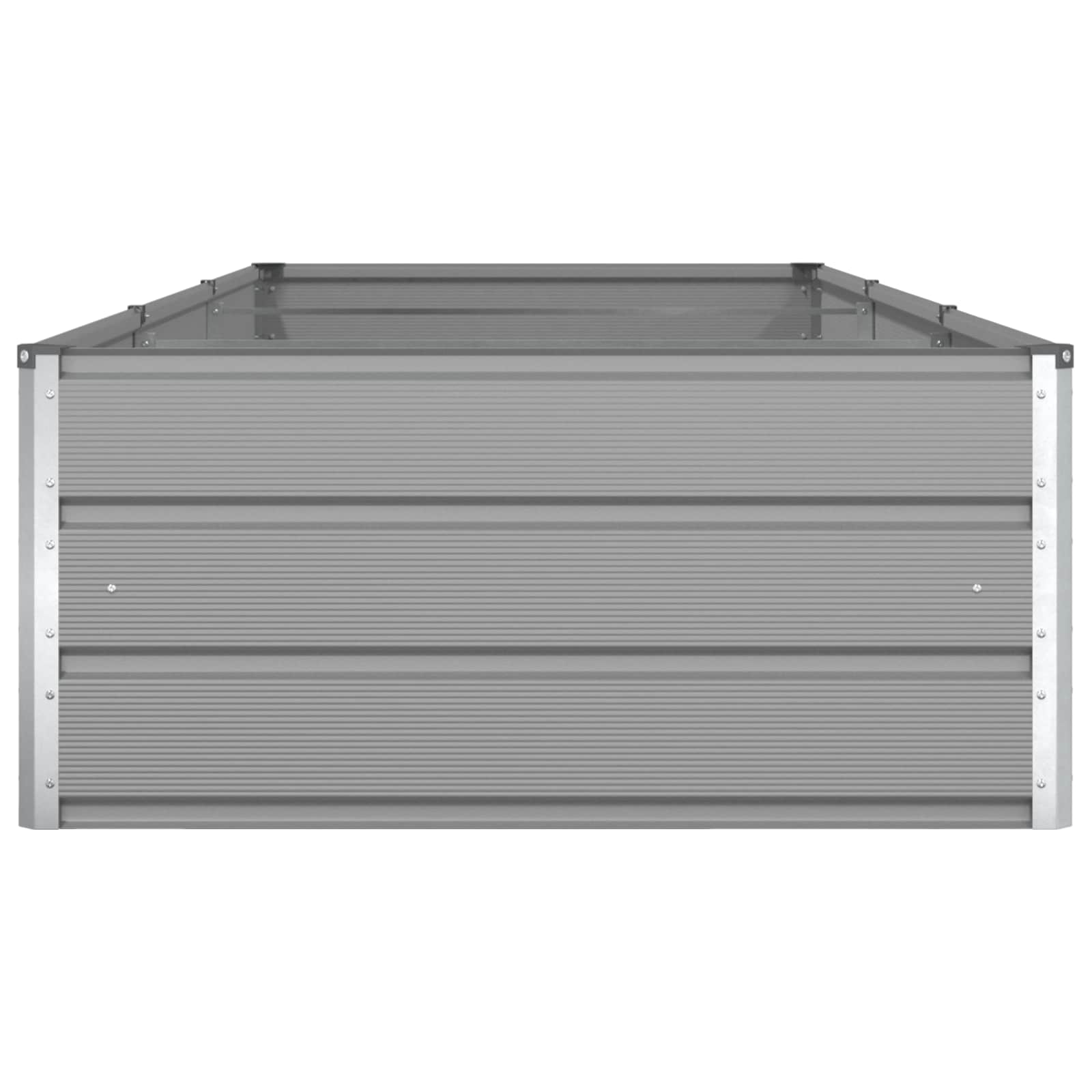 Planter Light Grey 290 x 100 x 45 cm Galvanised Steel