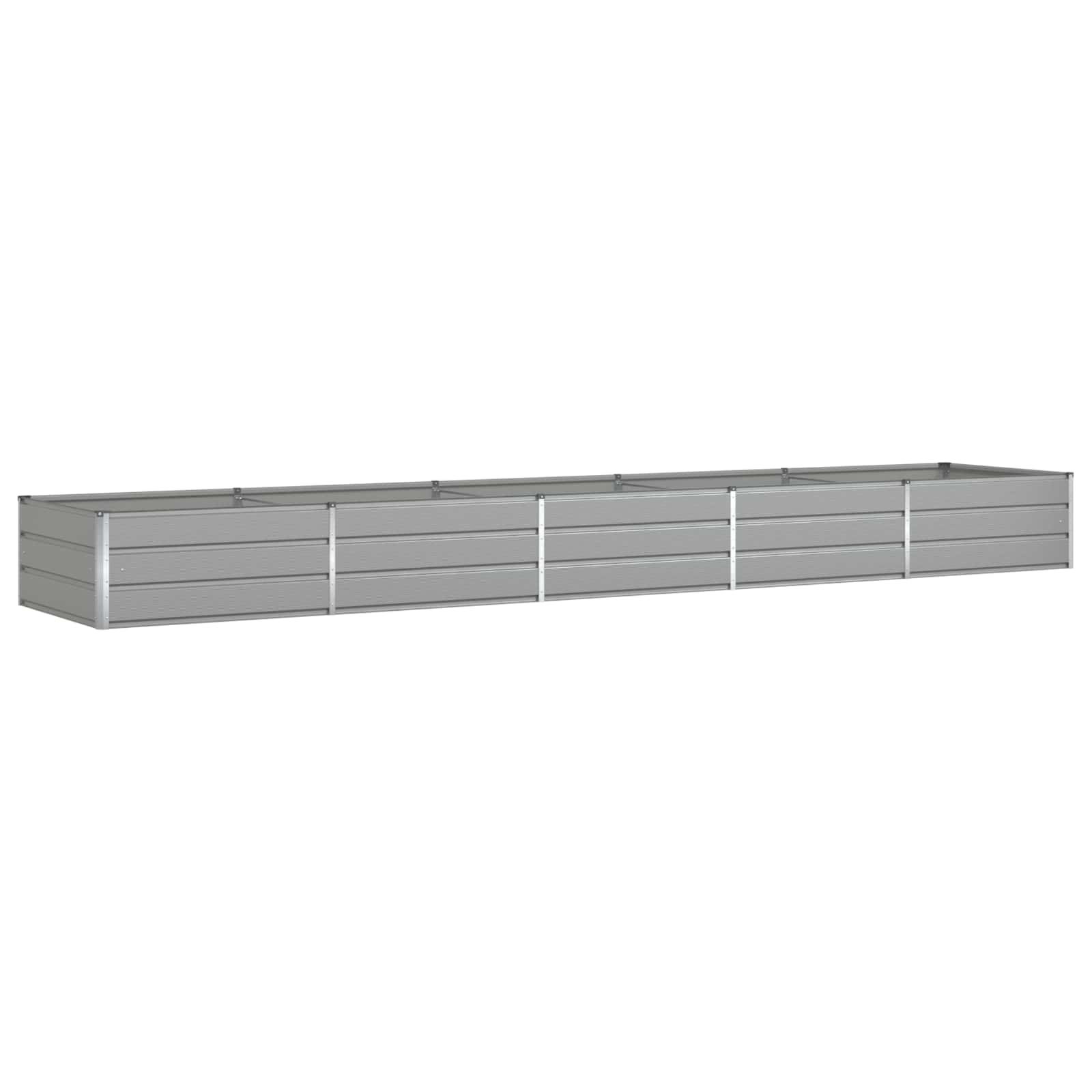 Planter Light Grey 480 x 100 x 45 cm Galvanised Steel