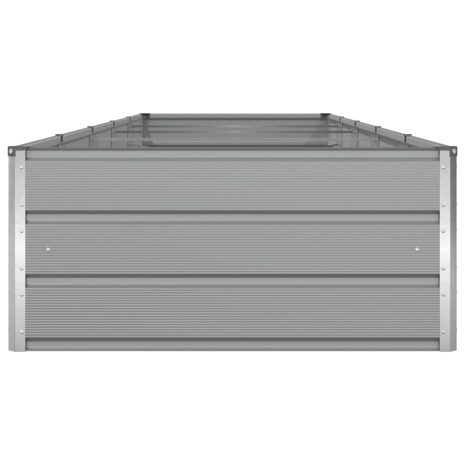 Planter Light Grey 480 x 100 x 45 cm Galvanised Steel