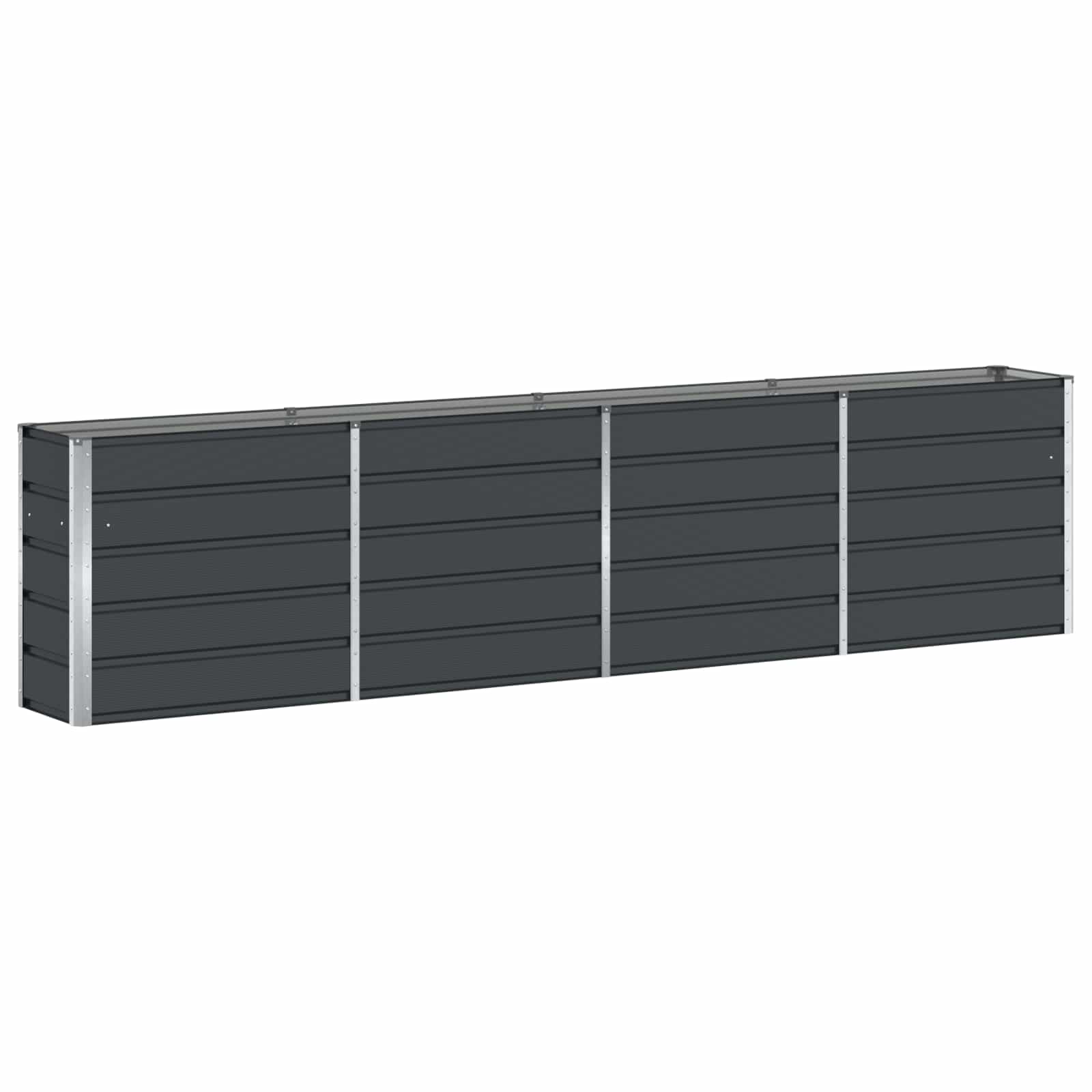 Planter Anthracite 320 x 40 x 75 cm Steel