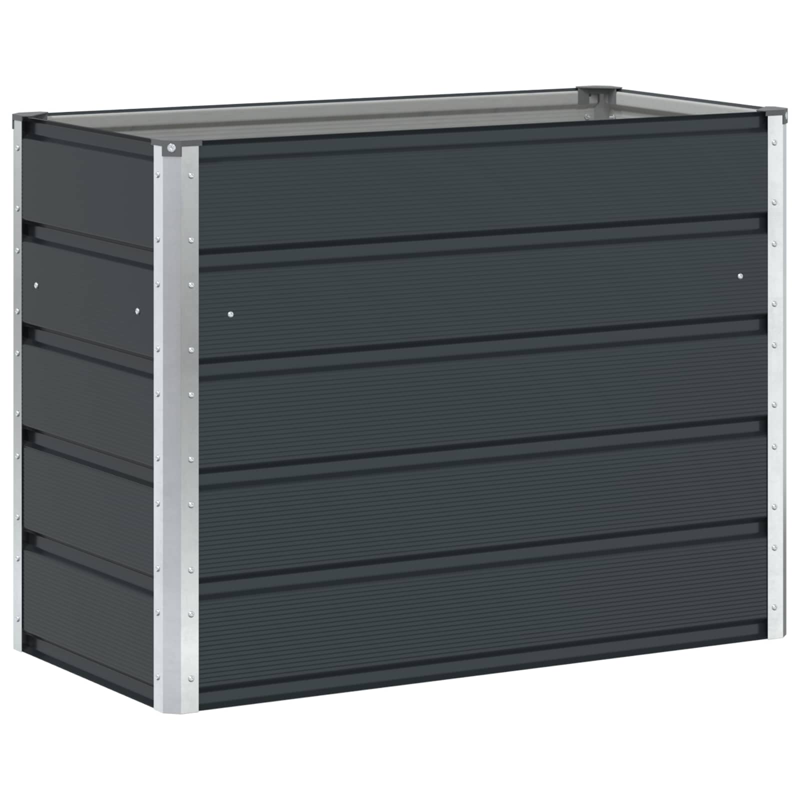 Planter Anthracite 100 x 50 x 75 cm Galvanised Steel