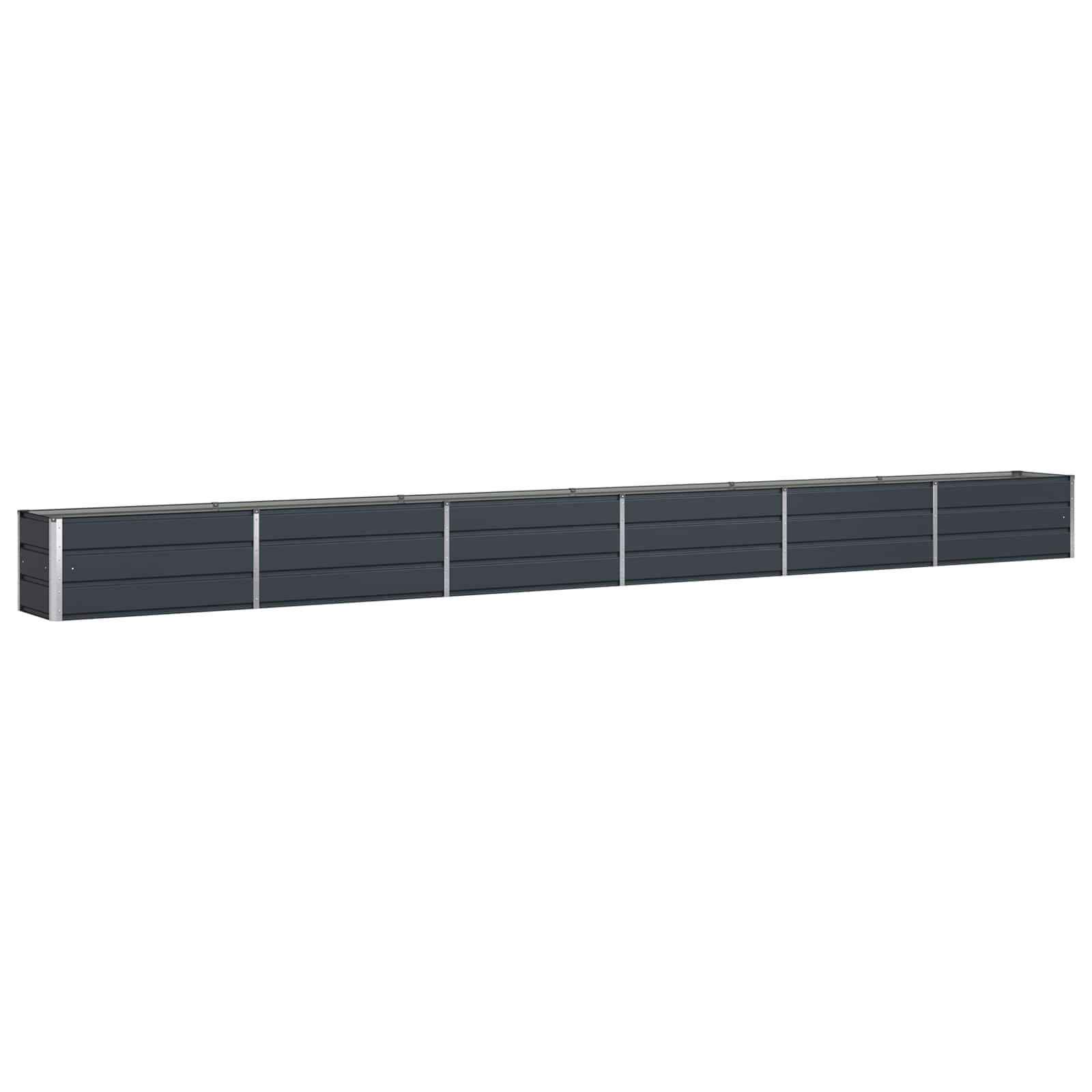 Planter Anthracite 580 x 50 x 45 cm Galvanised Steel