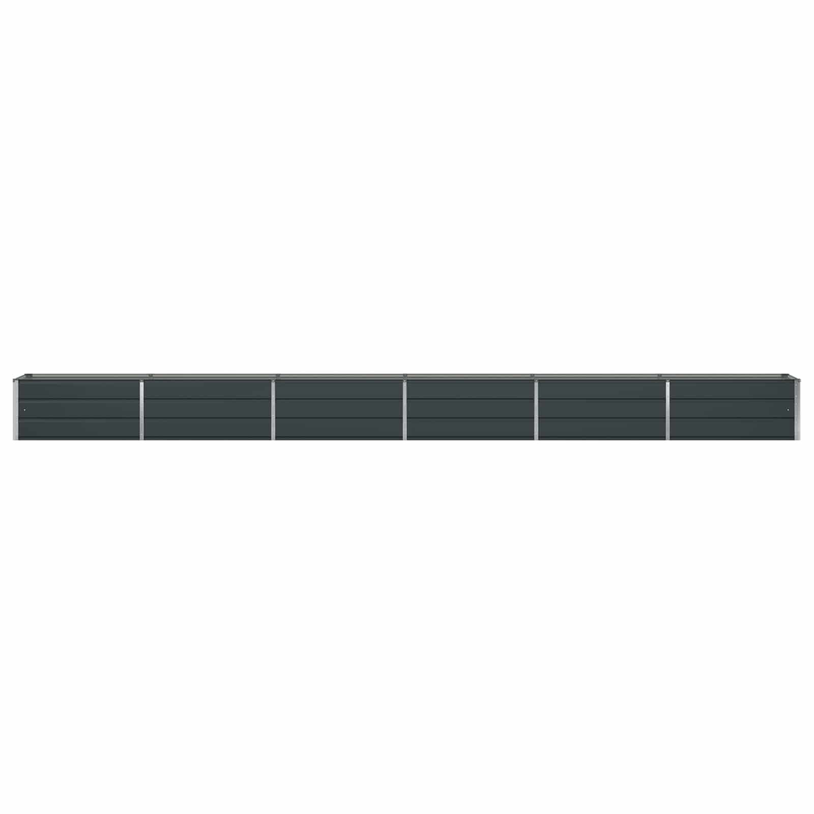 Planter Anthracite 580 x 50 x 45 cm Galvanised Steel