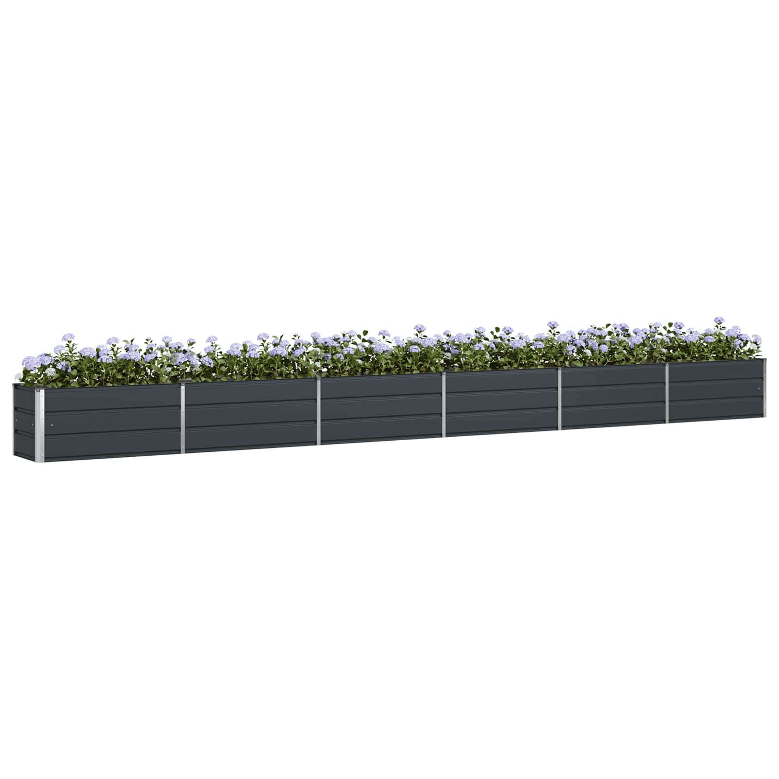 Planter Anthracite 580 x 50 x 45 cm Galvanised Steel