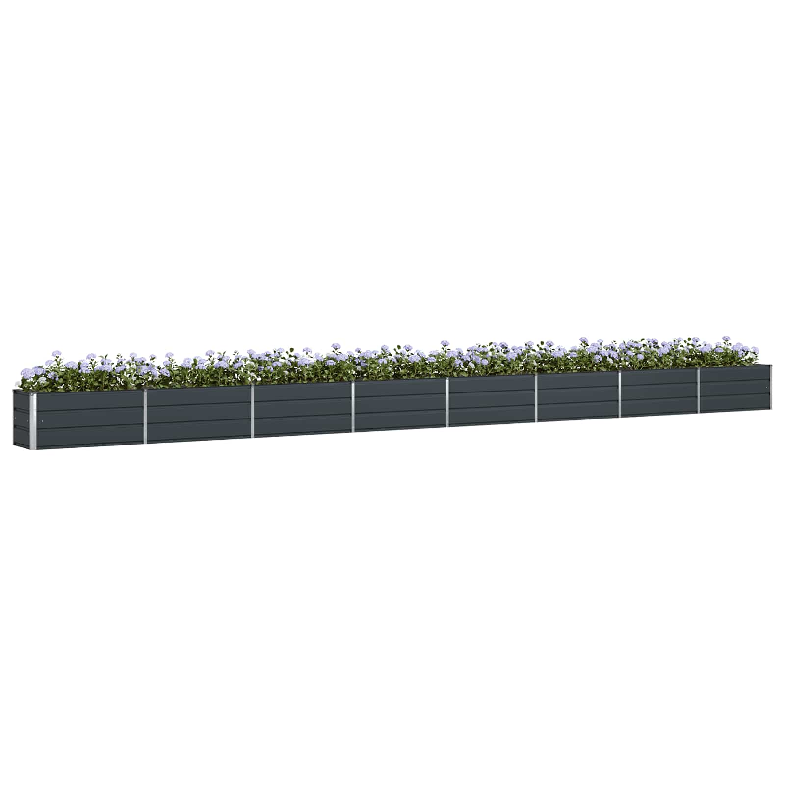 Planter Anthracite 770 x 50 x 45 cm Galvanised Steel