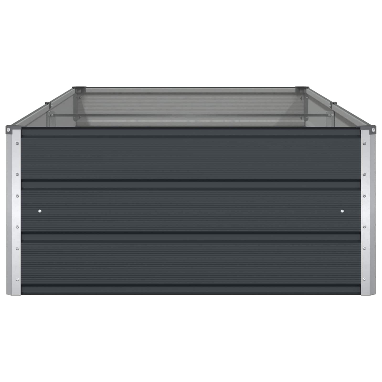 Planter Anthracite 195 x 100 x 45 cm Galvanised Steel