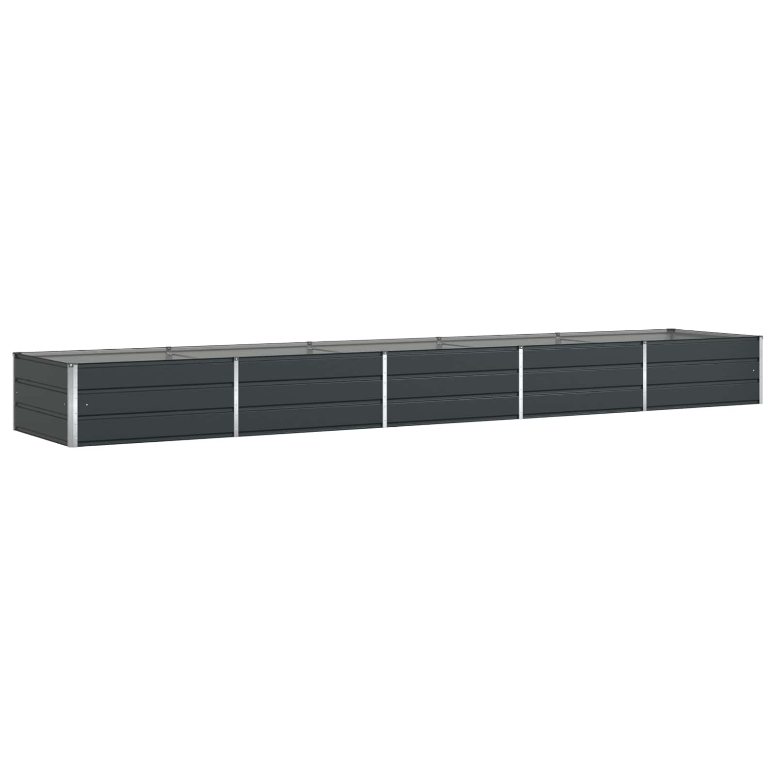 Planter Anthracite 480 x 100 x 45 cm Galvanised Steel