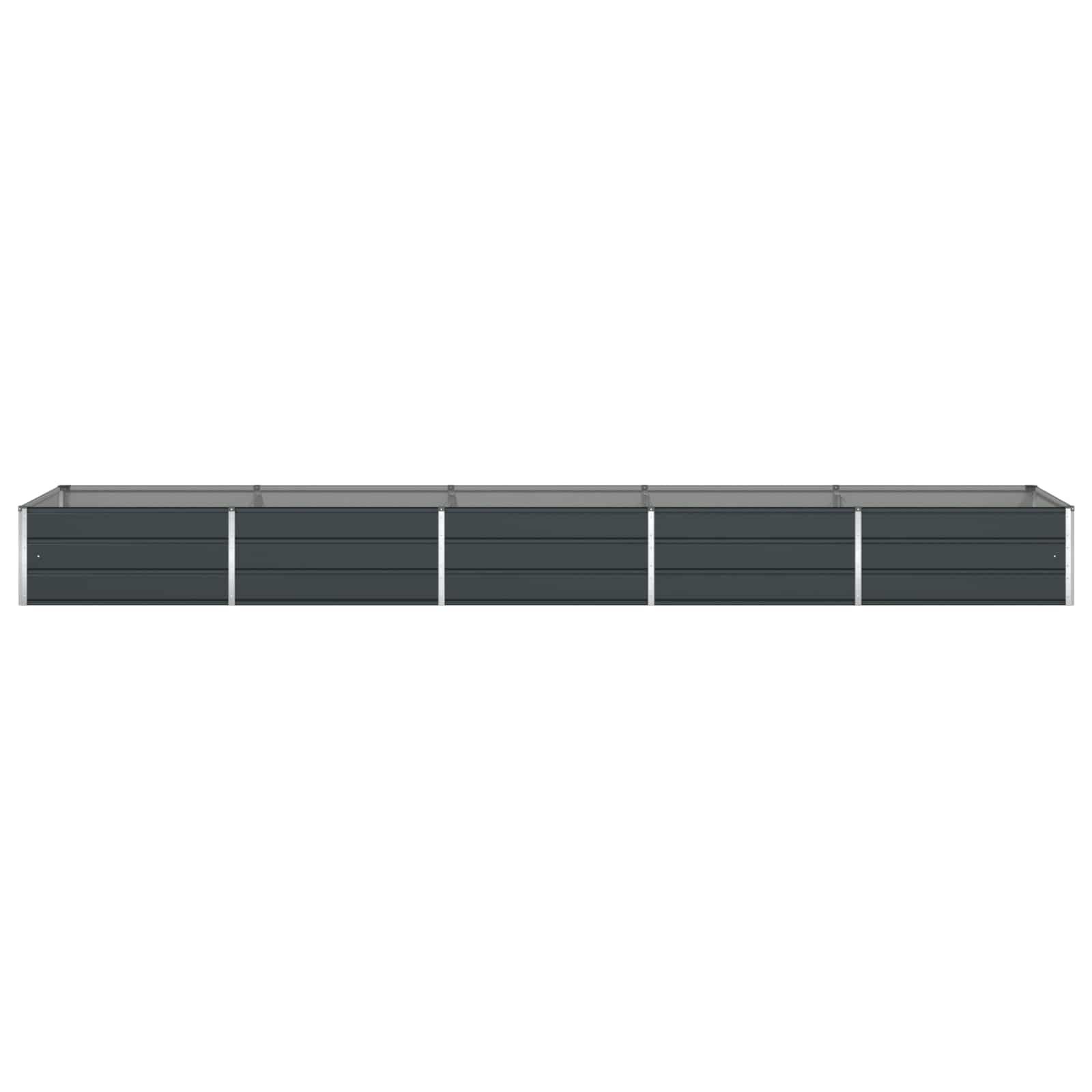 Planter Anthracite 480 x 100 x 45 cm Galvanised Steel
