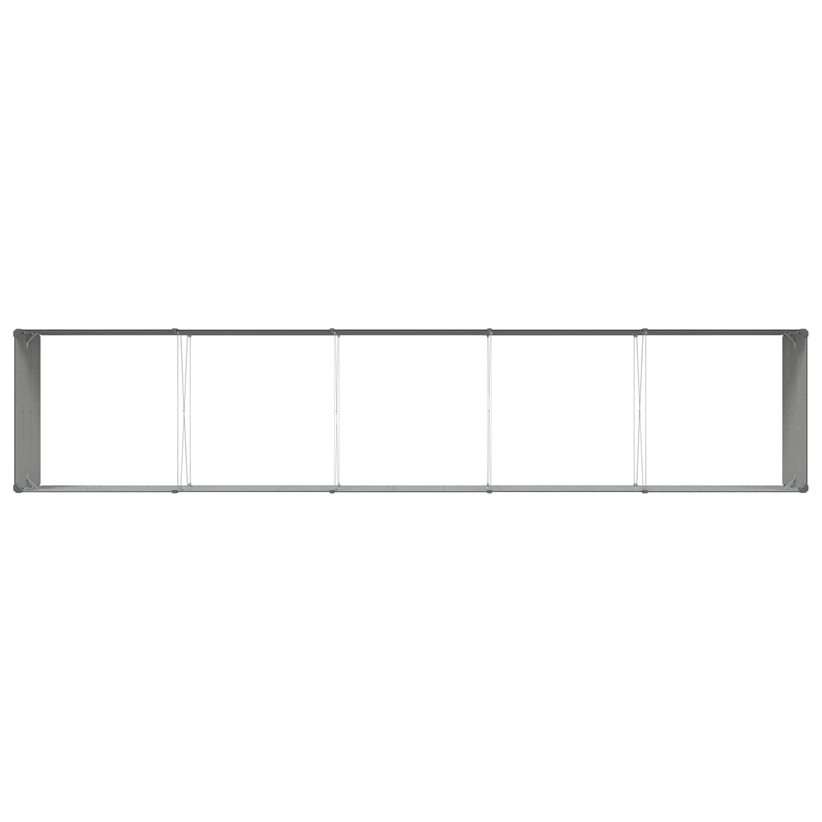 Planter Anthracite 480 x 100 x 45 cm Galvanised Steel