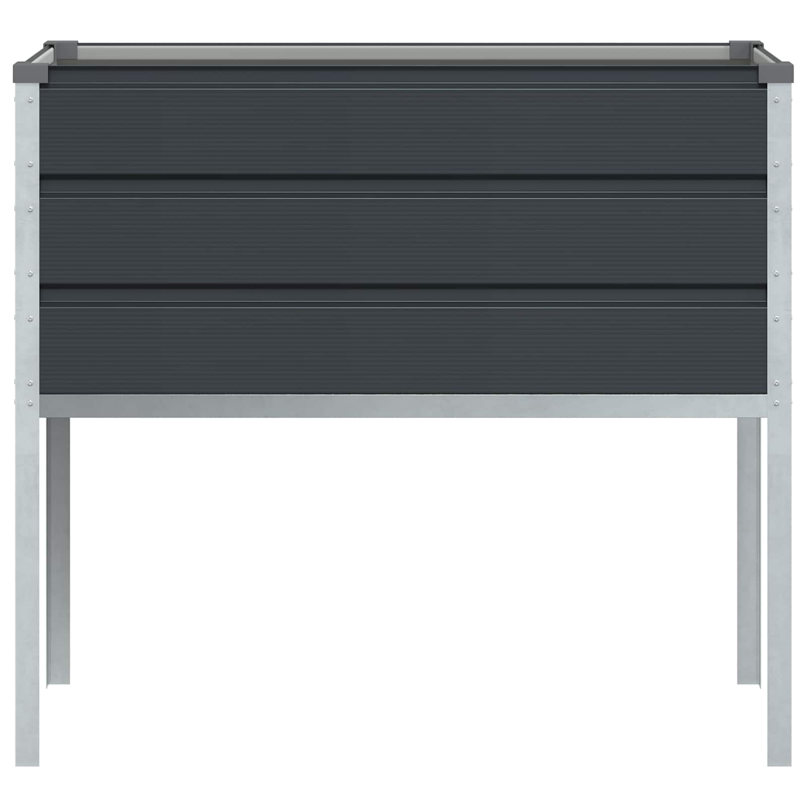 Planter Anthracite 100 x 45 x 90 cm Galvanised Steel