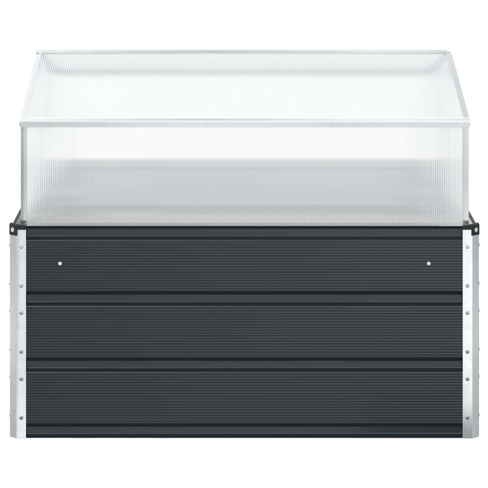 Planter Anthracite 100 x 100 x 77 cm Galvanised Steel