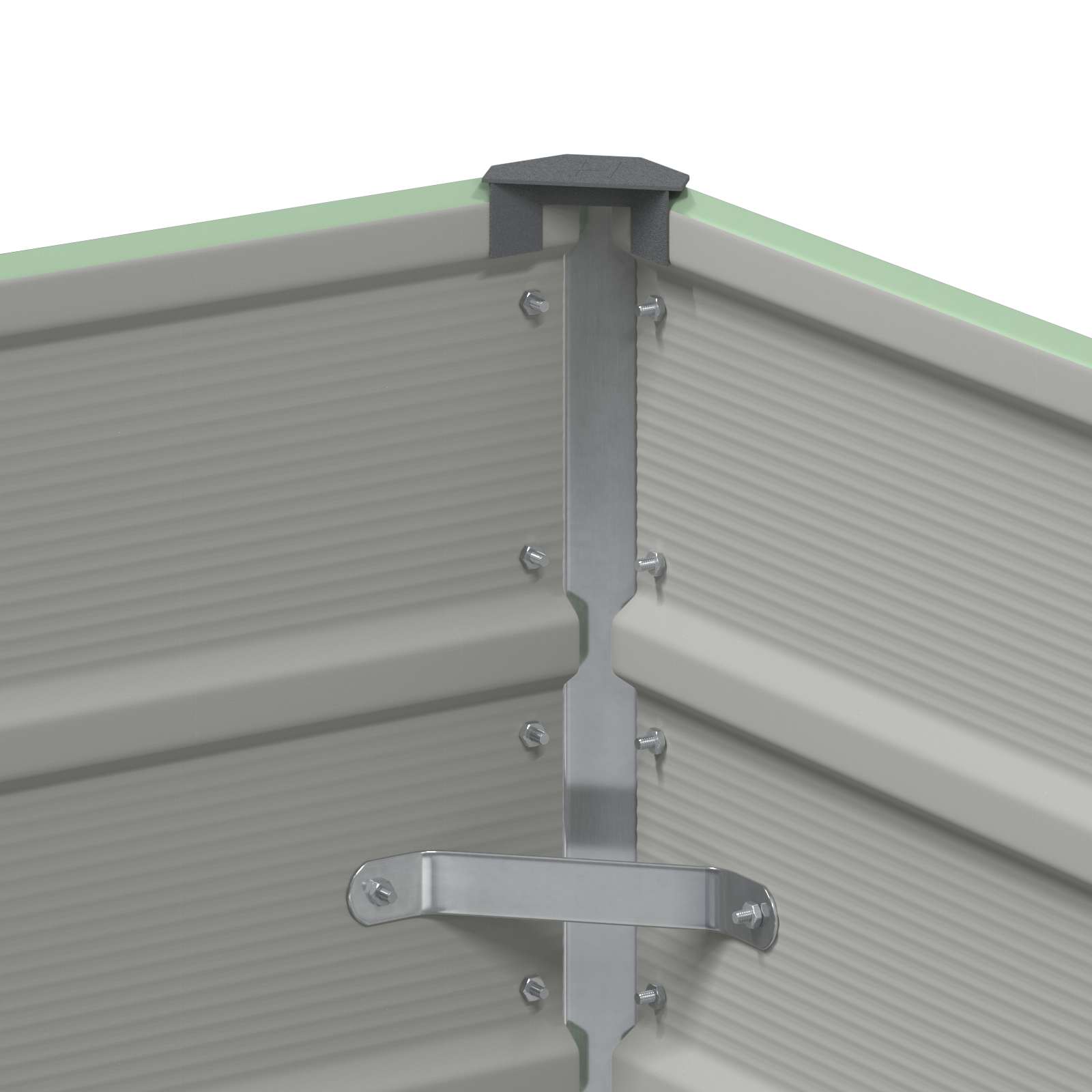 Planter Green 100 x 40 x 75 cm Steel