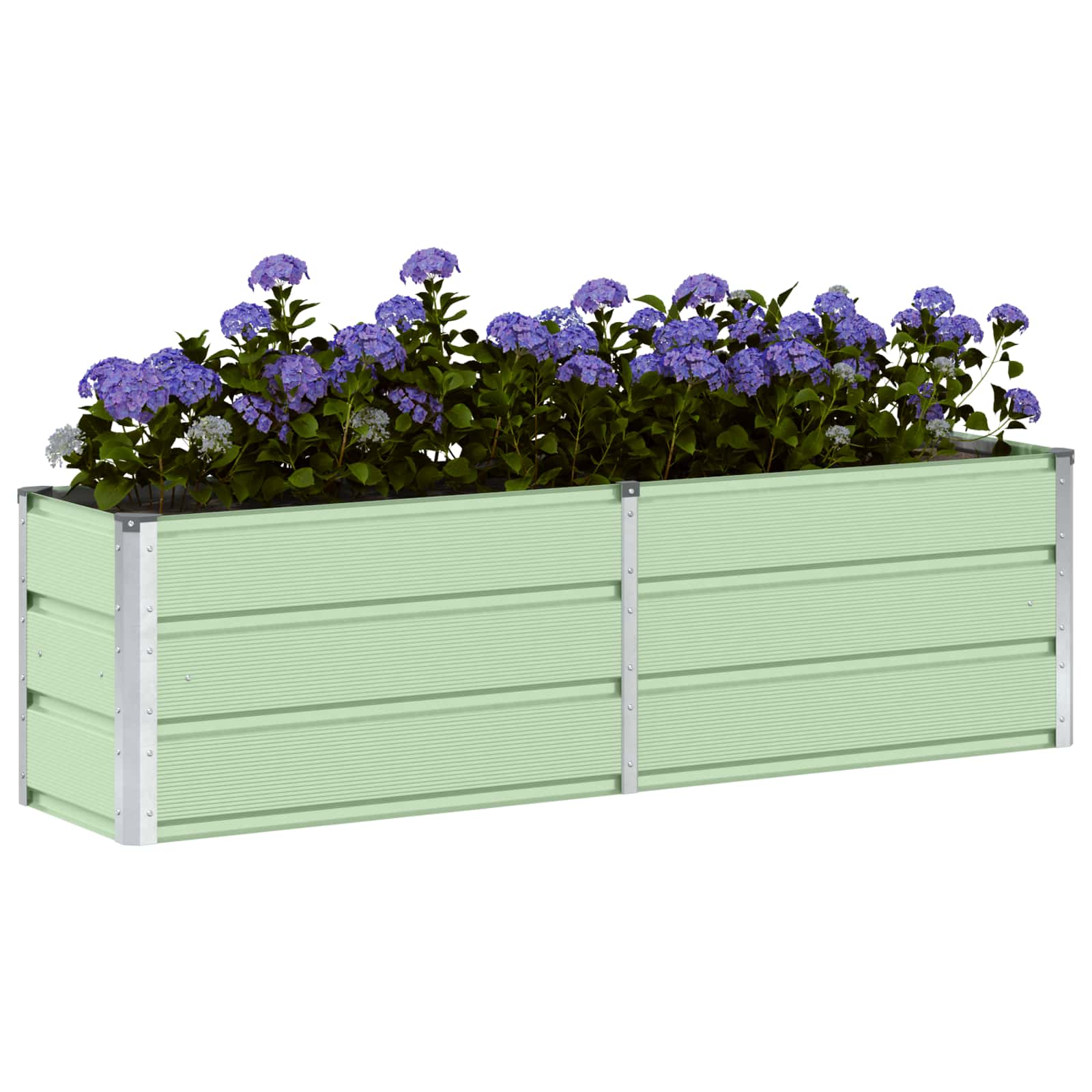 Planter Green 160 x 40 x 45 cm Steel
