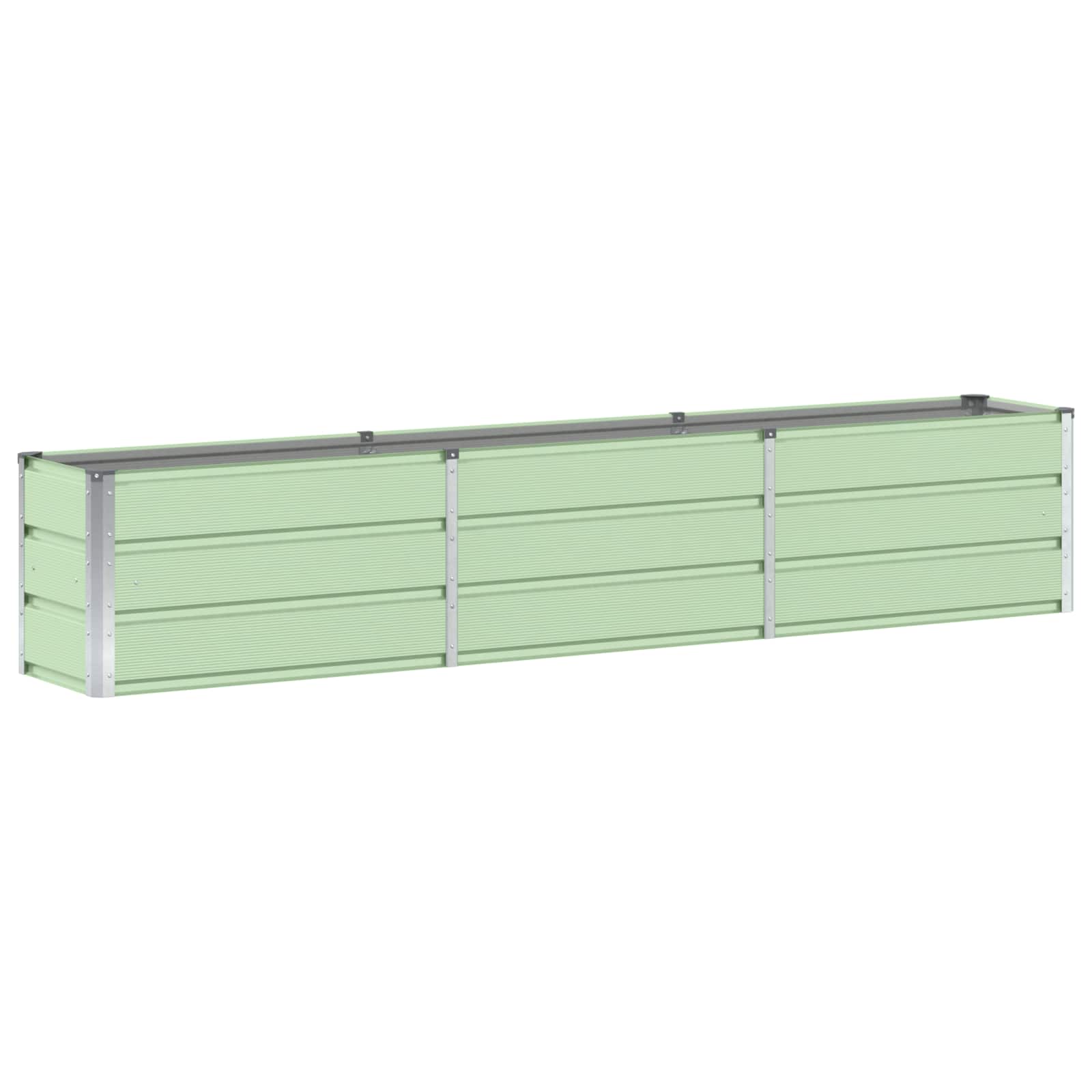 Planter Green 240 x 40 x 45 cm Steel
