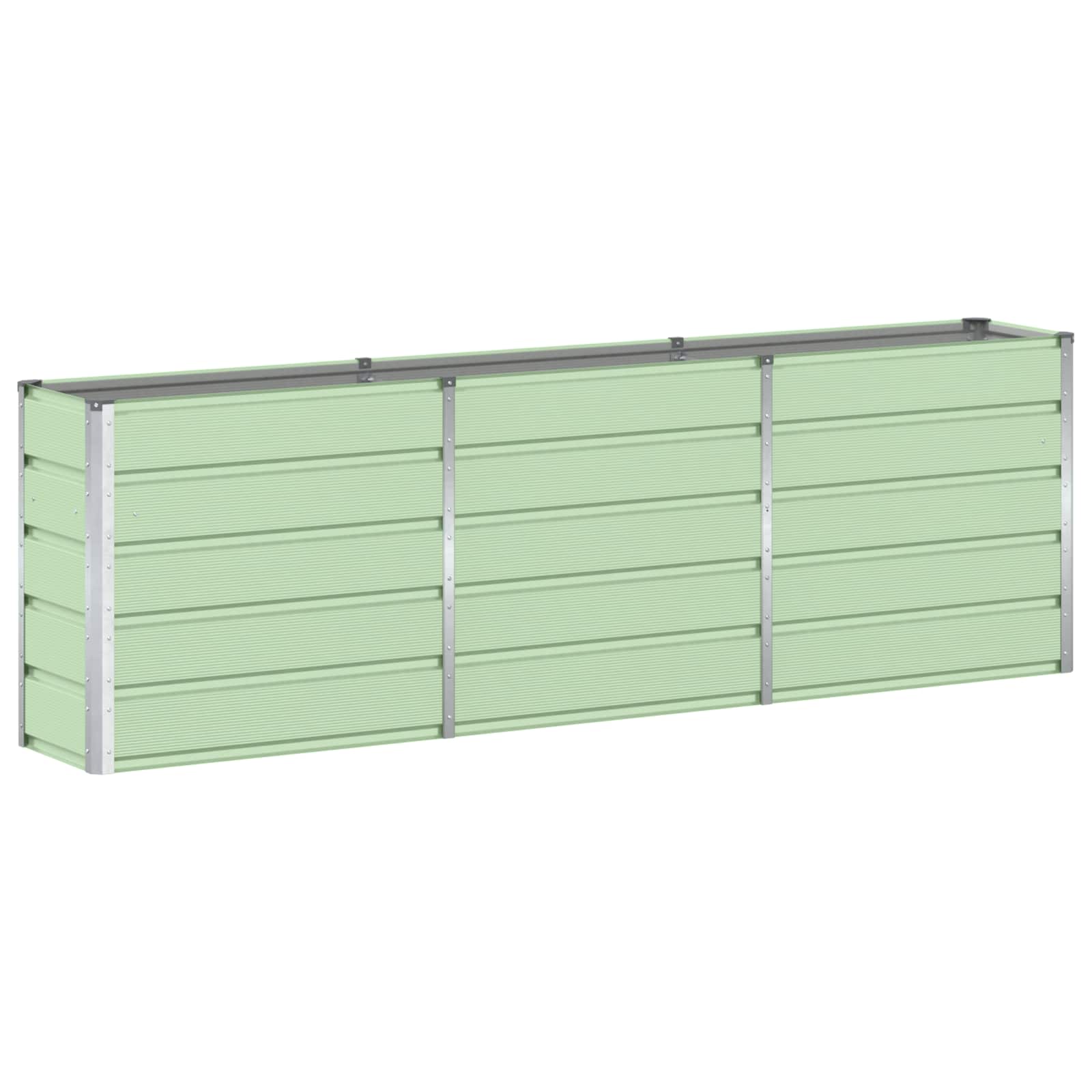 Planter Green 240 x 40 x 75 cm Steel