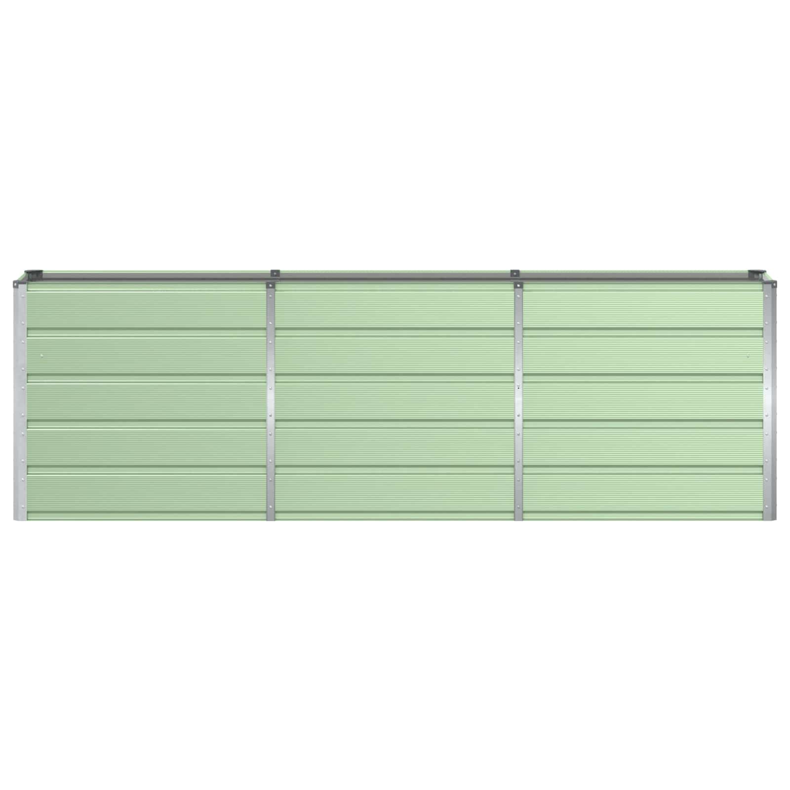 Planter Green 240 x 40 x 75 cm Steel