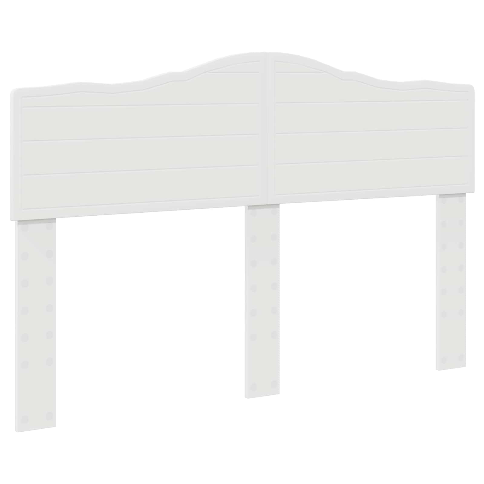 Bed Frame with Headboard White 150 x 200 cm Engineered Wood