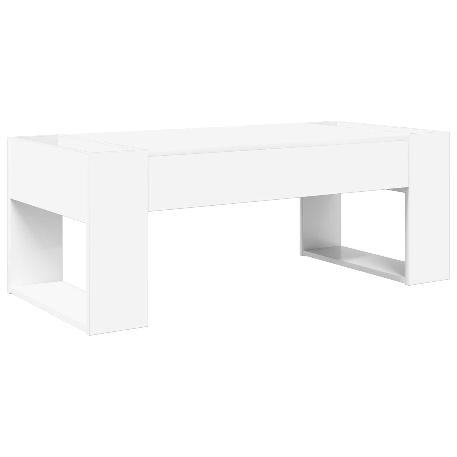 Coffee Table White 110 x 50 x 41 cm Engineered Wood
