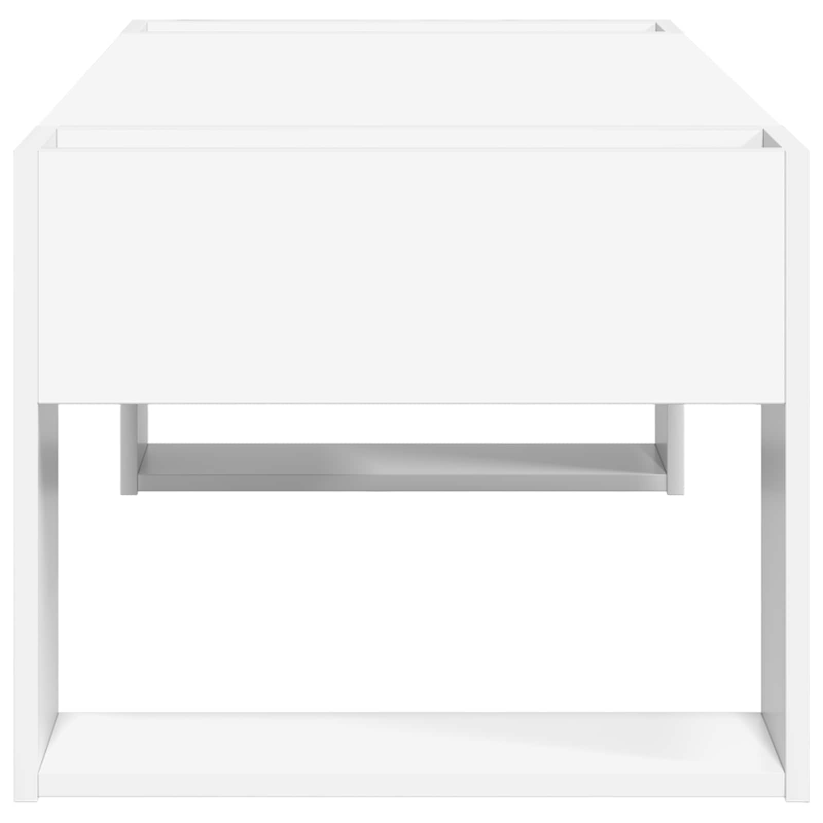 Coffee Table White 110 x 50 x 41 cm Engineered Wood