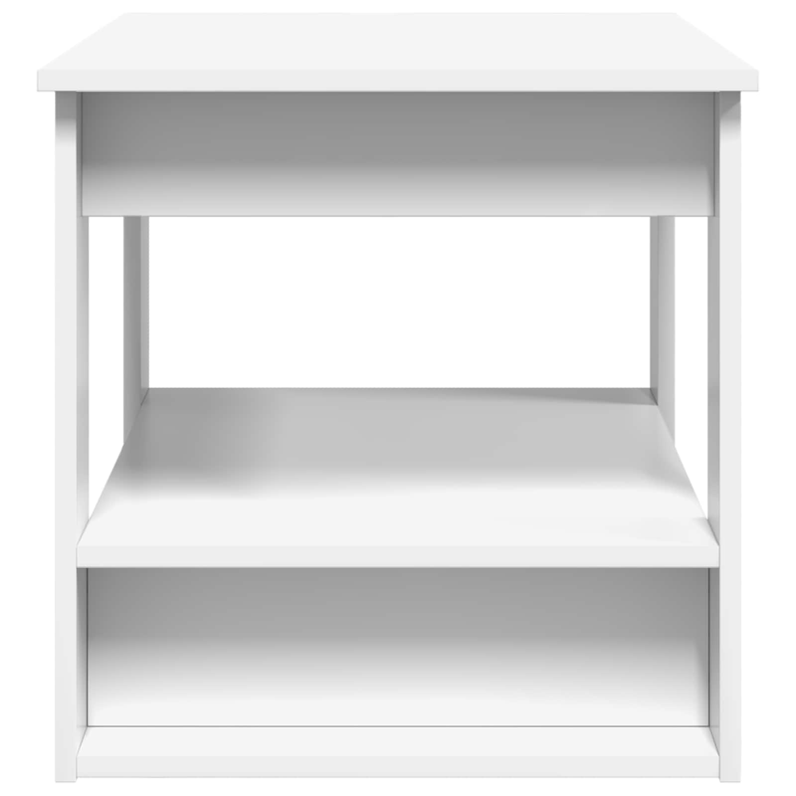 Coffee Table White 72 x 50 x 50 cm Engineered Wood