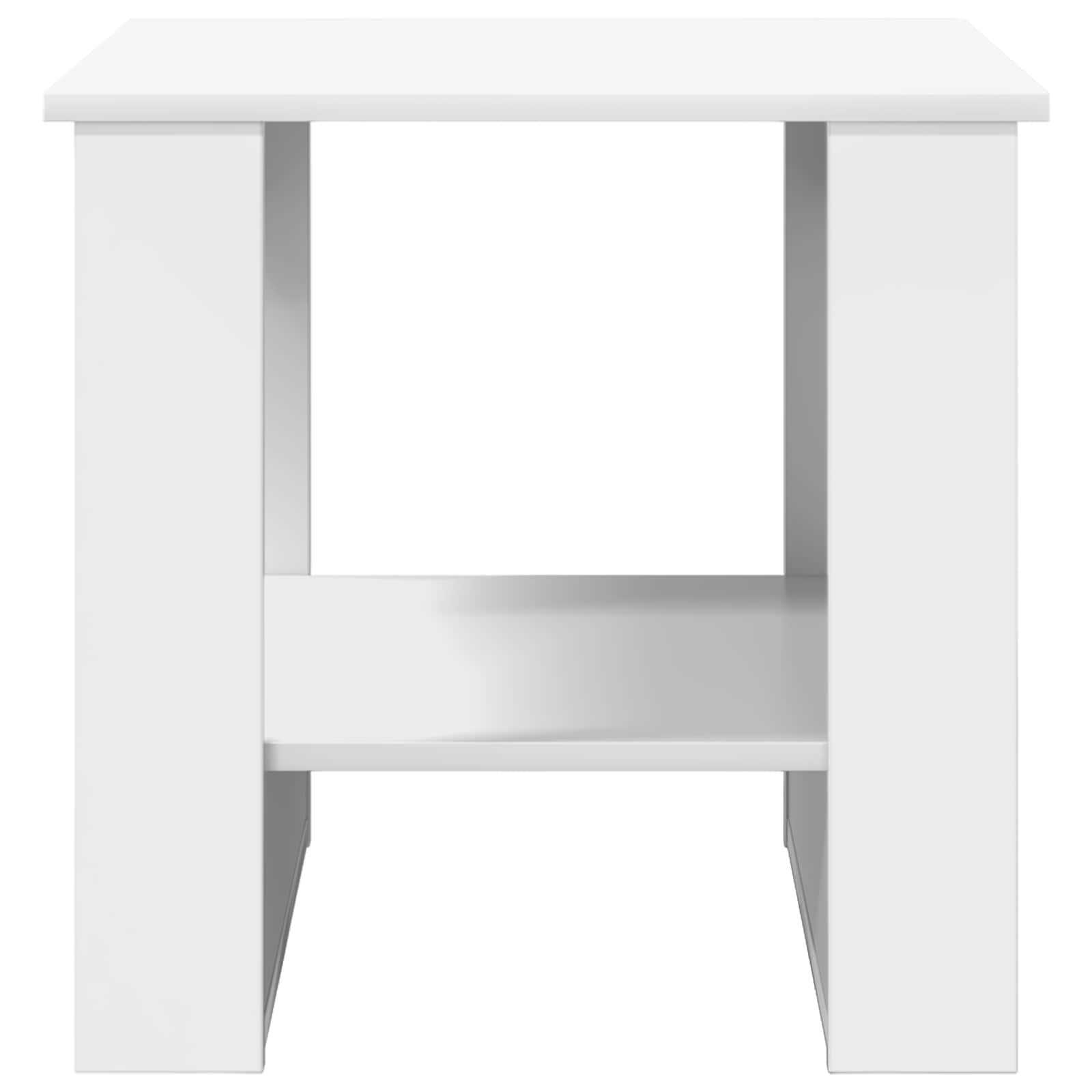 Coffee Table White 51 x 50 x 50 cm Engineered Wood