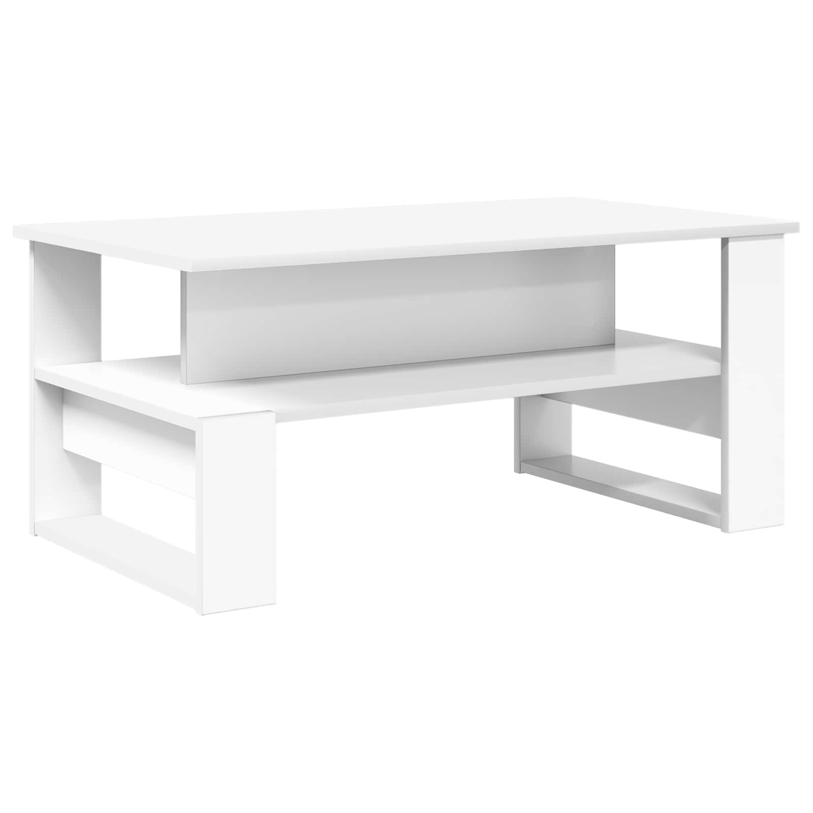 Coffee Table White 90 x 50 x 40 cm Engineered Wood