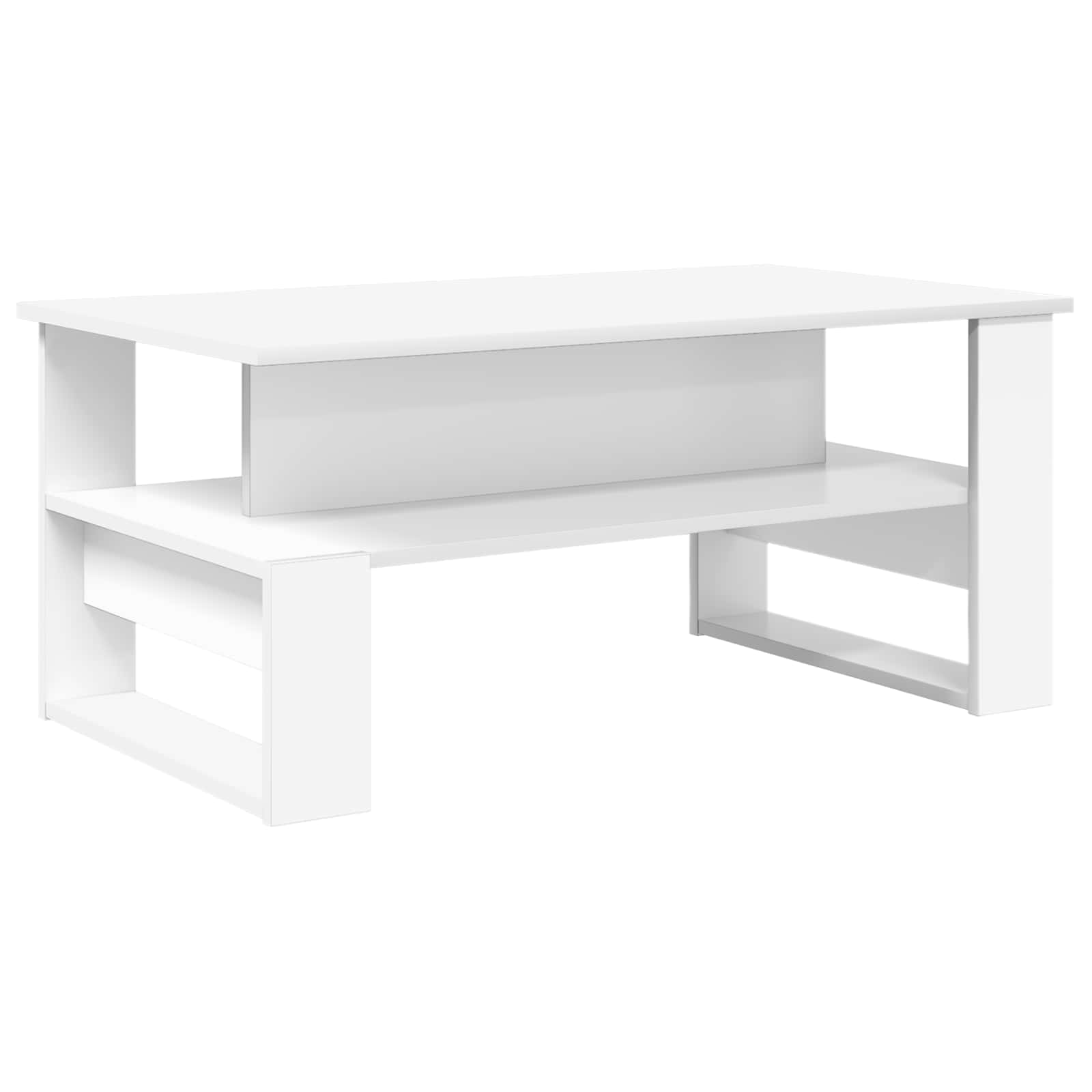 Coffee Table White 90 x 50 x 40 cm Engineered Wood