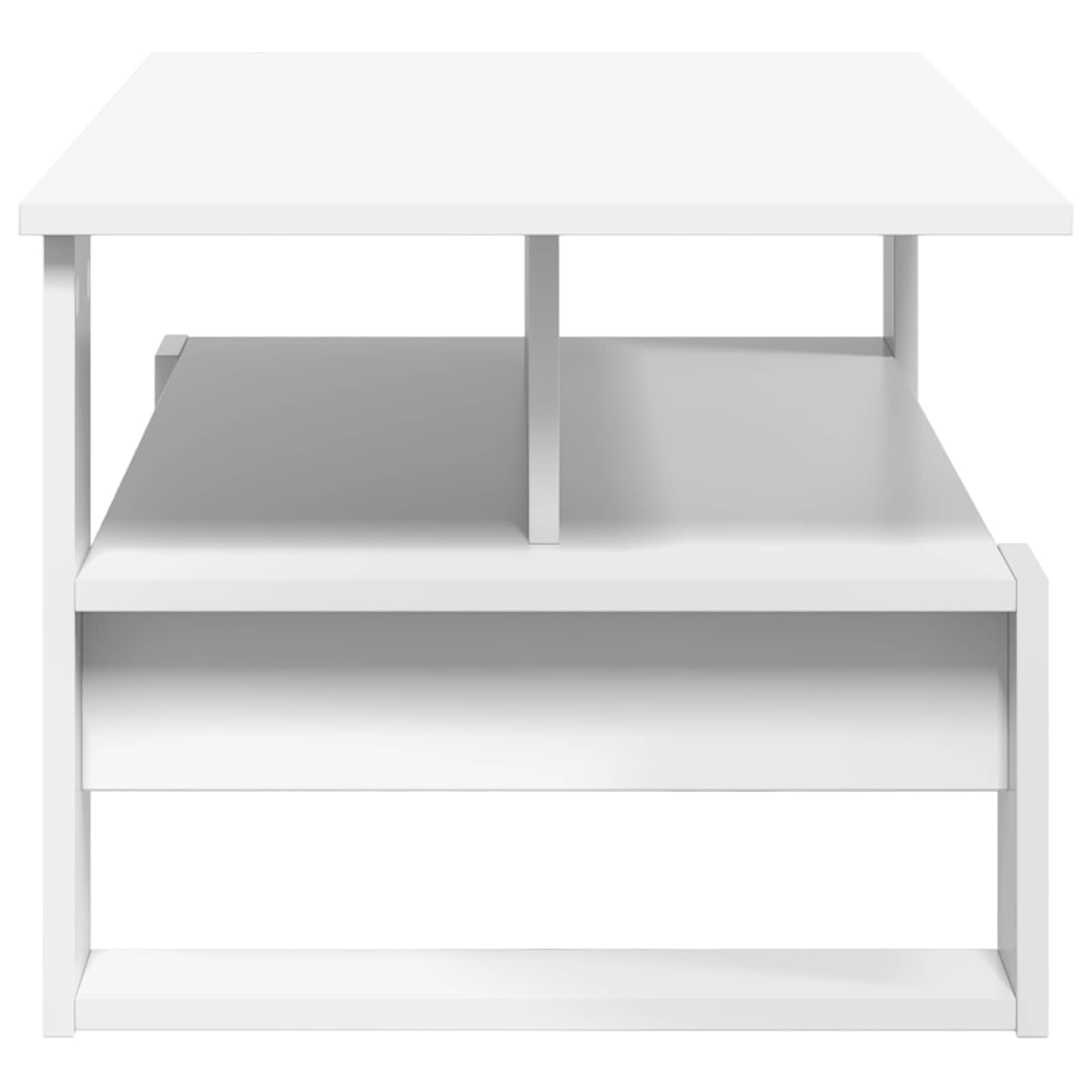 Coffee Table White 90 x 50 x 40 cm Engineered Wood
