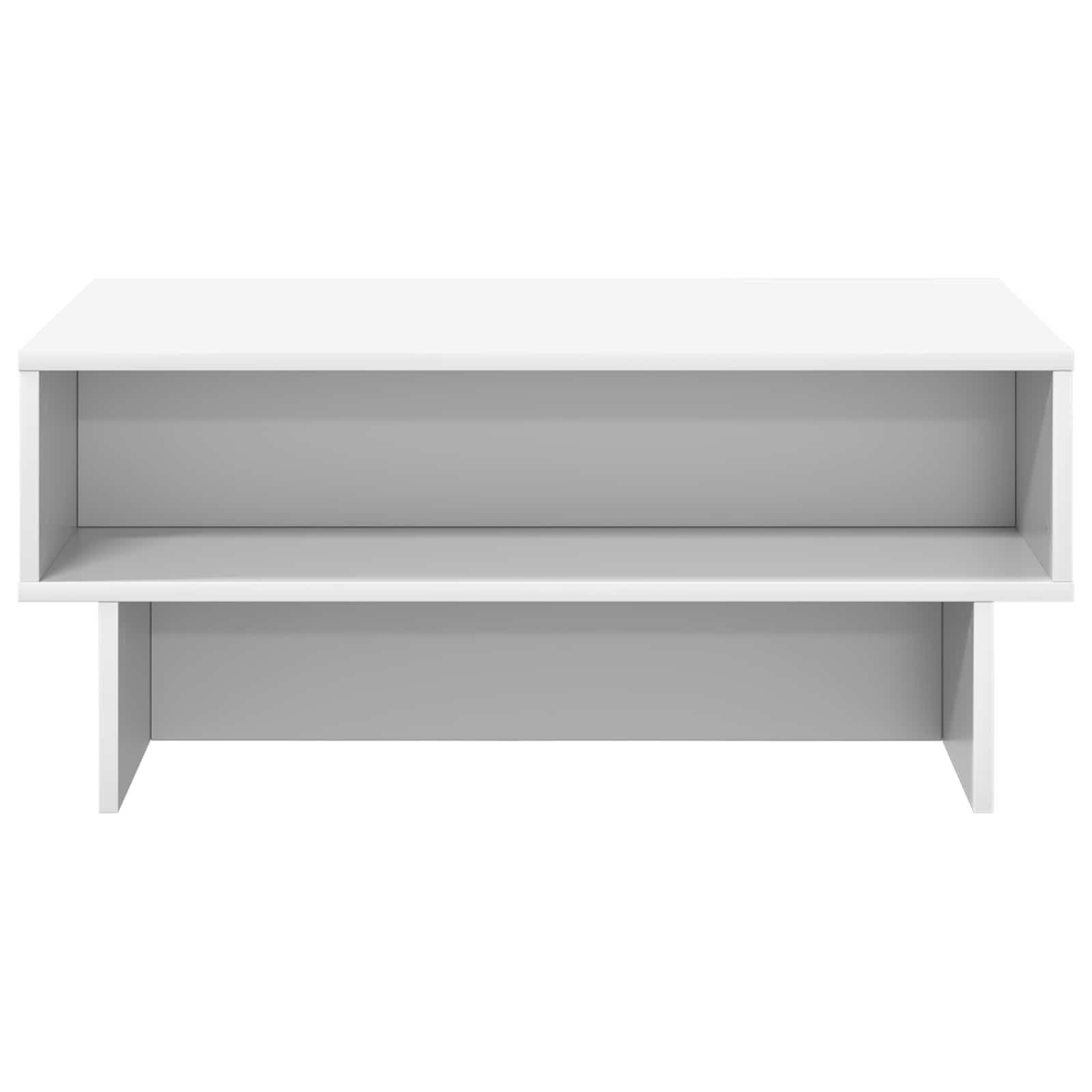 Coffee Table White 80 x 46 x 35 cm Engineered Wood