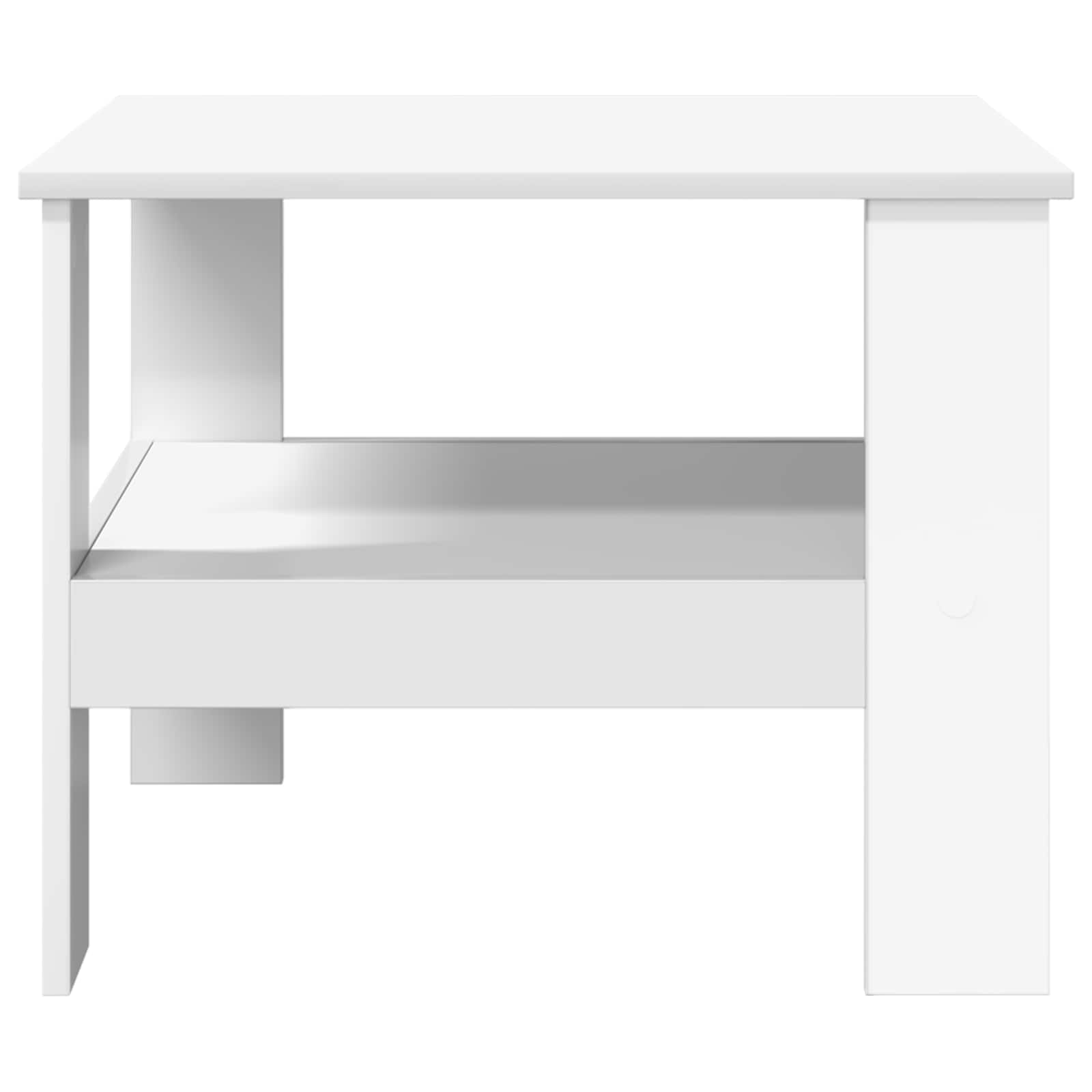 Coffee Table White 57 x 55 x 45 cm Engineered Wood