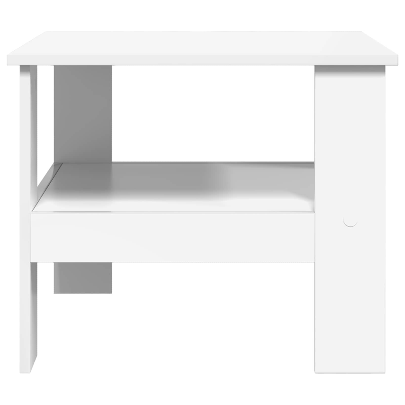Coffee Table White 57 x 55 x 45 cm Engineered Wood