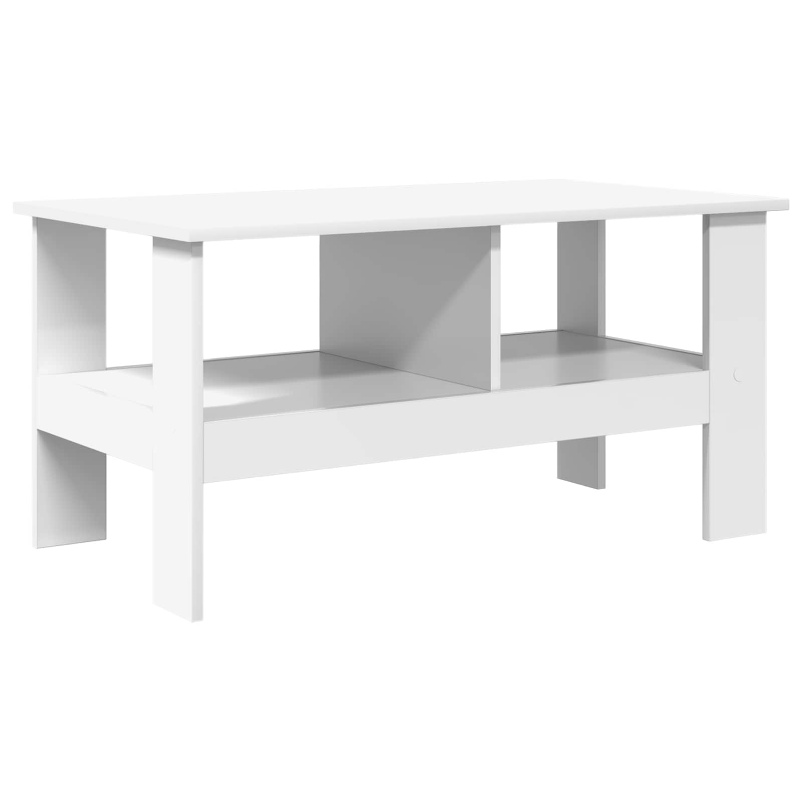 Coffee Table White 90 x 50 x 45 cm Engineered Wood