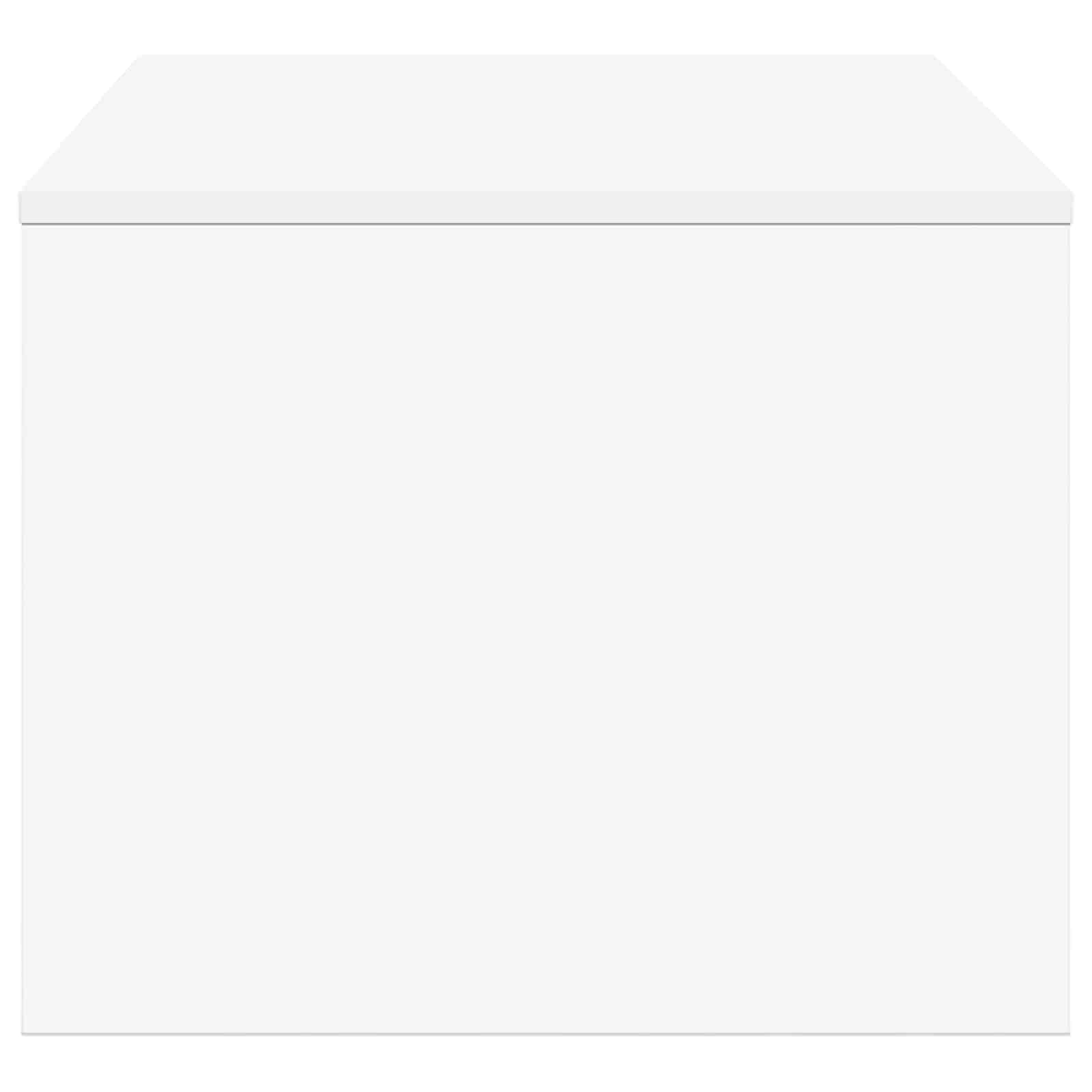 Coffee Table White 80 x 50 x 40 cm Engineered Wood