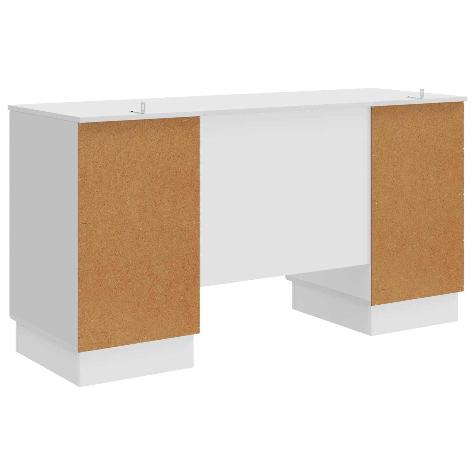 Desk with Shelf White 142.5 x 50 x 75 cm Engineered Wood