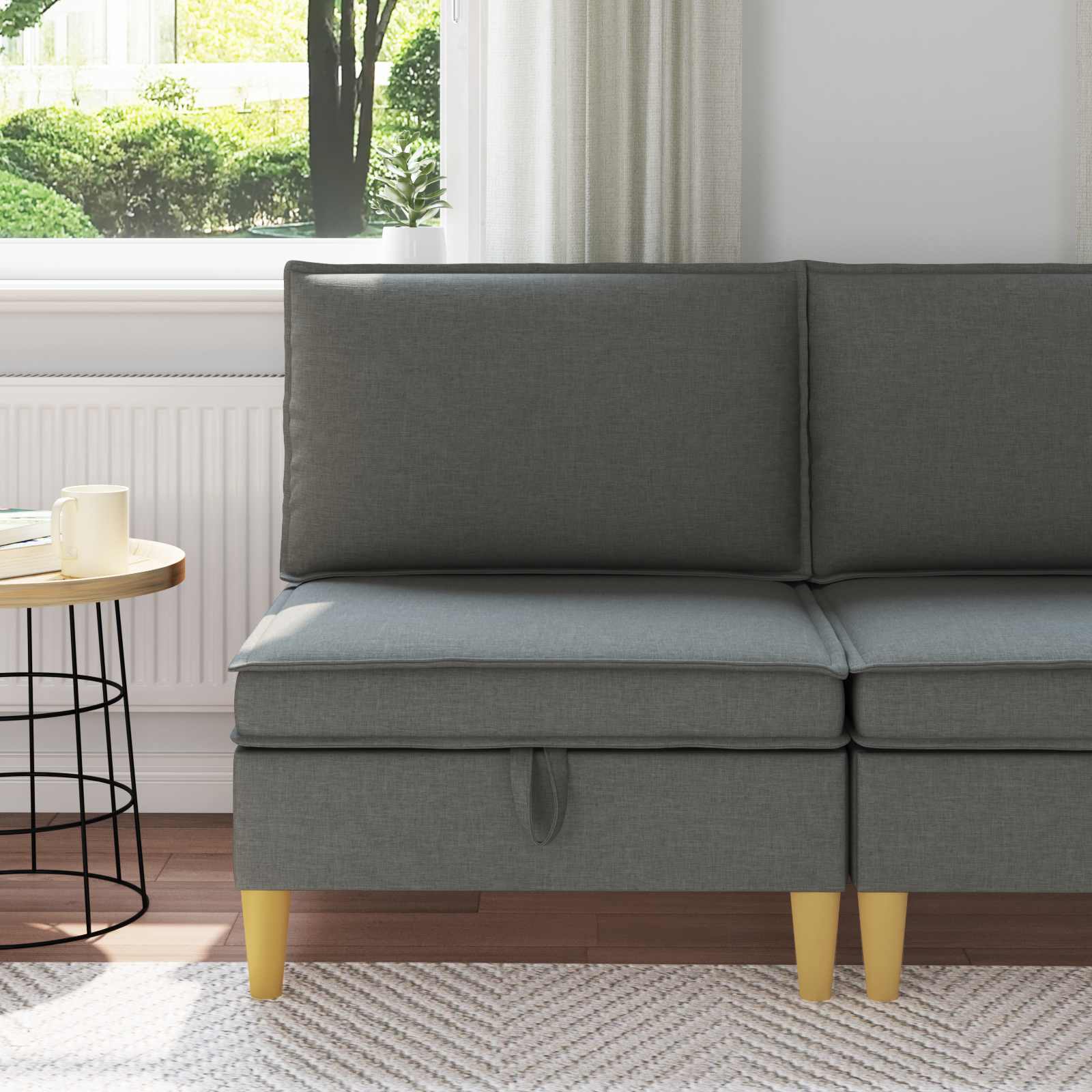 Sofa with Storage Fabric