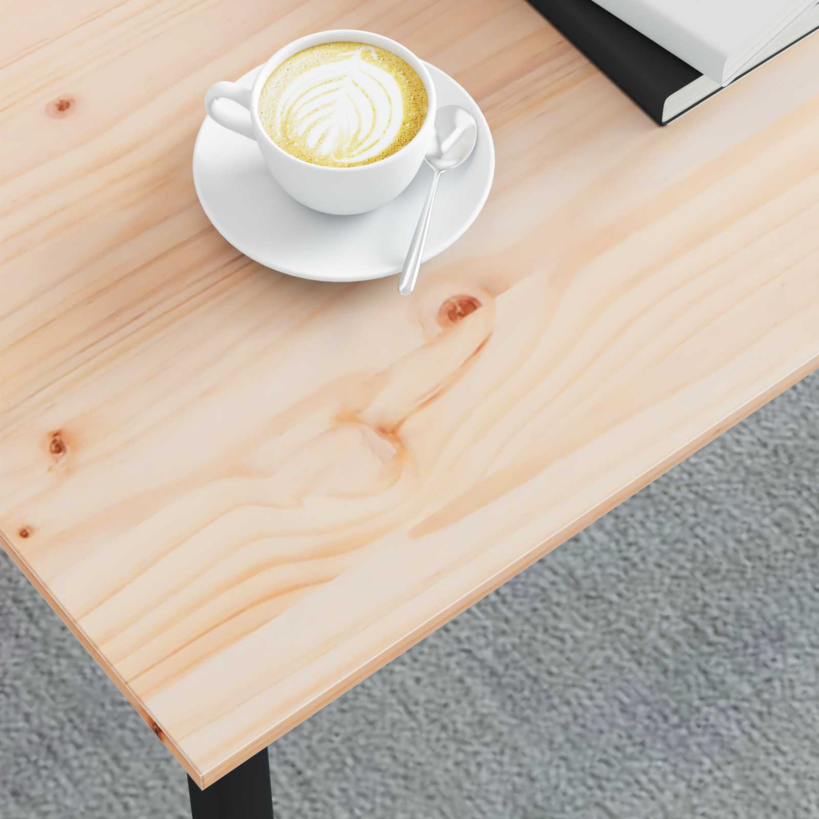 Coffee Table Natural 100 x 50 x 45 cm Solid Pine Wood