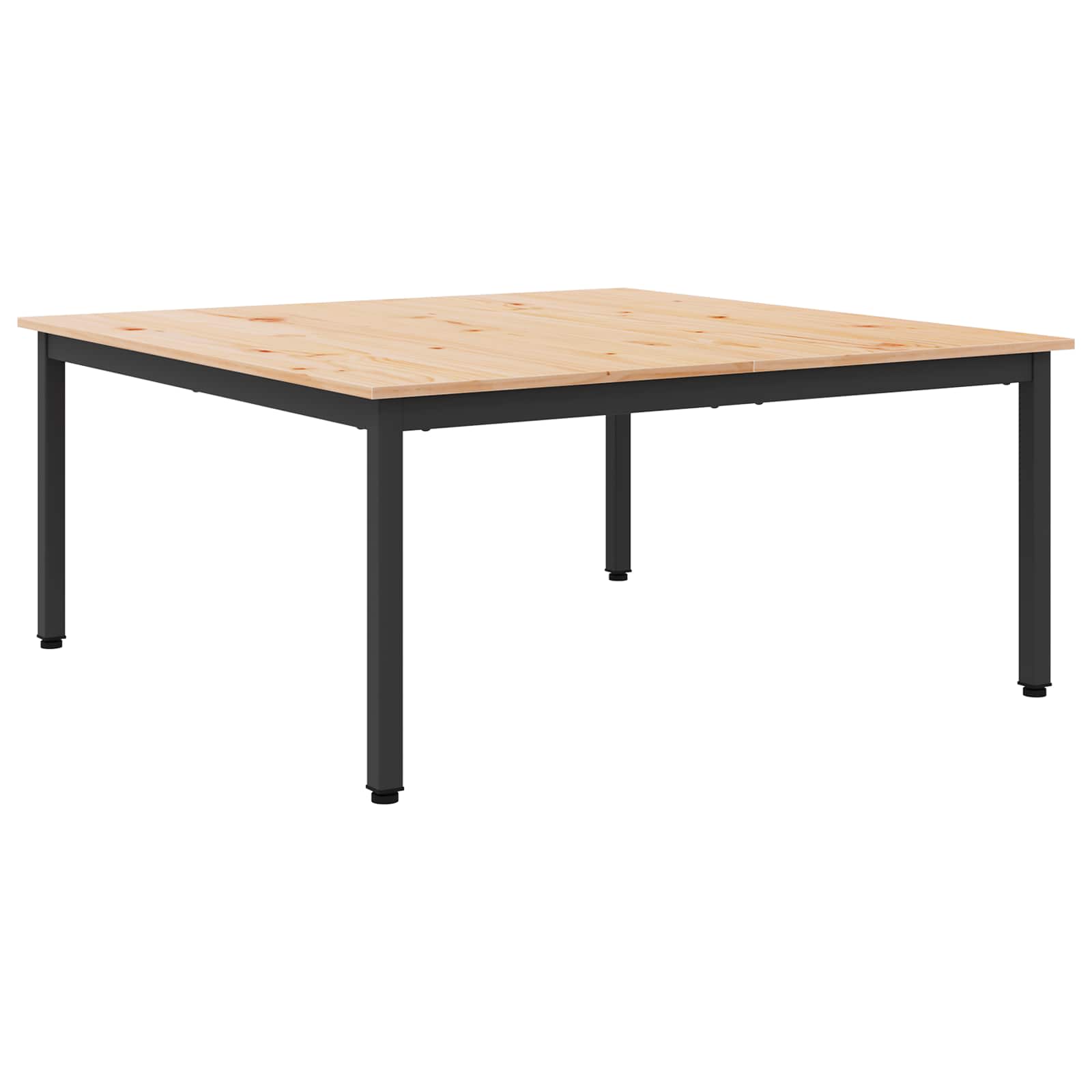 Coffee Table Natural 100 x 100 x 45 cm Solid Pine Wood