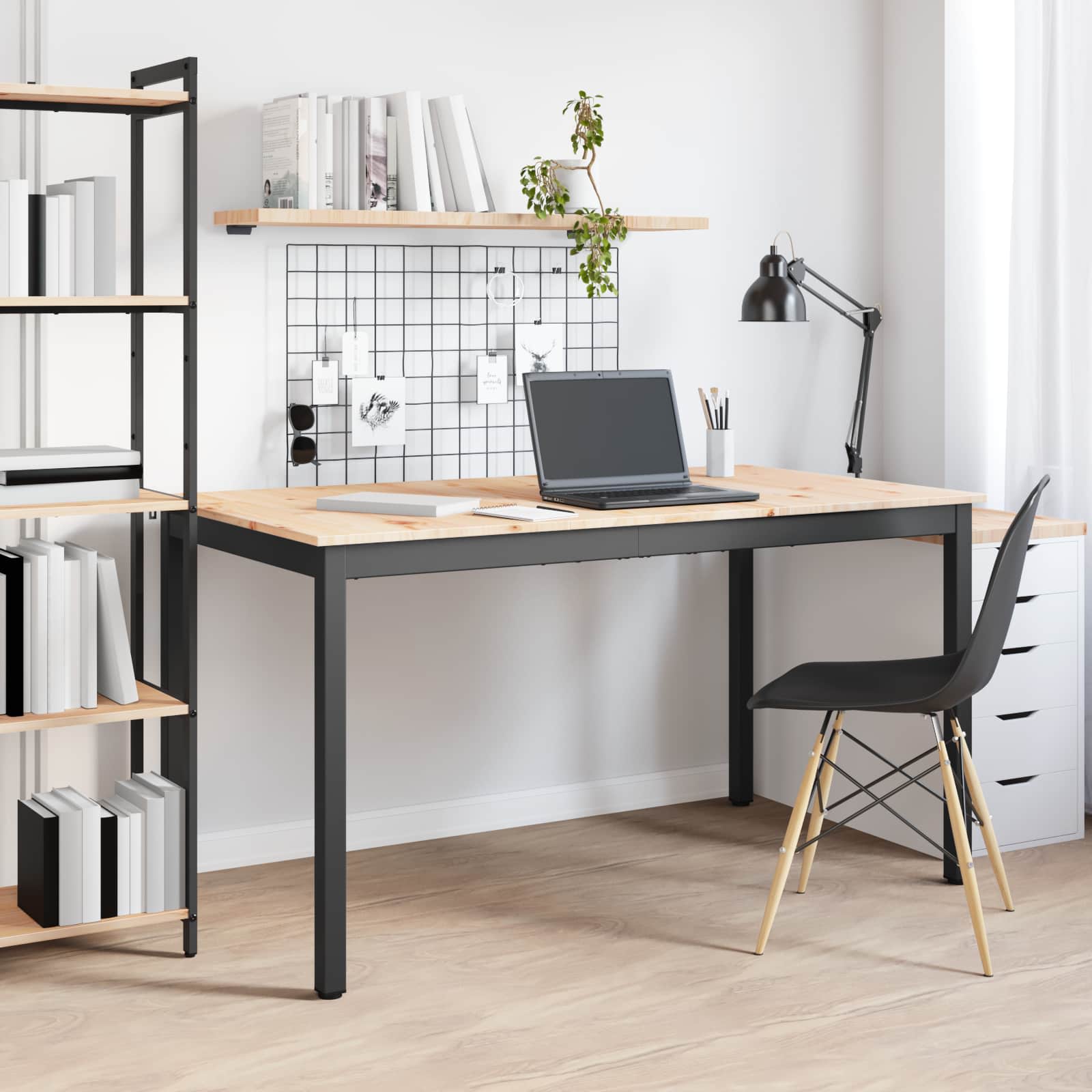 Dining Table Natural 140 x 80 x 75 cm Solid Pine Wood