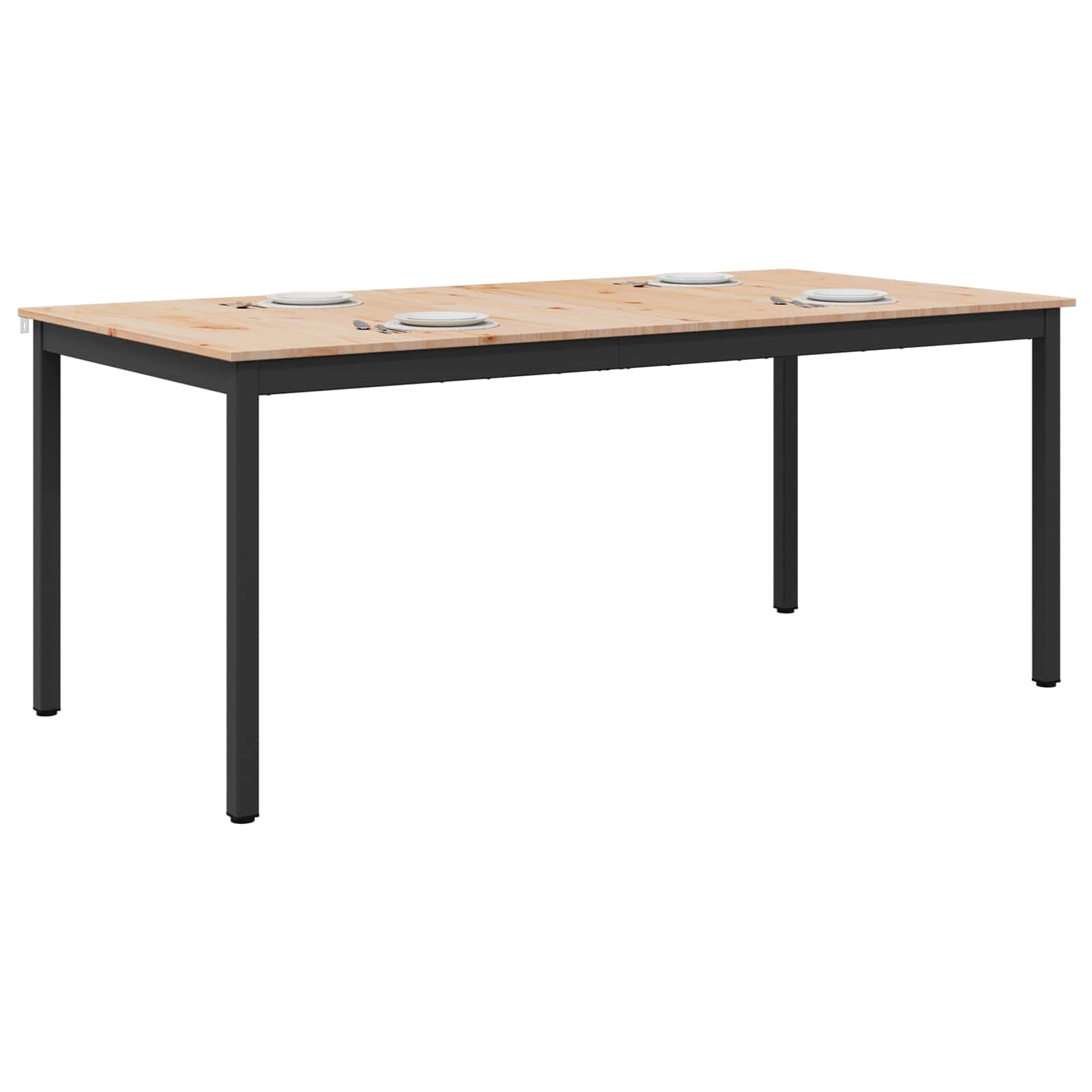 Dining Table Natural 180 x 90 x 75 cm Solid Pine Wood