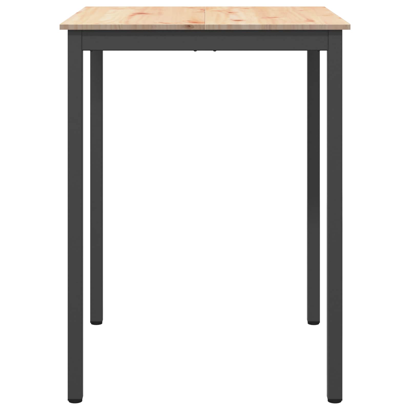 Bar Table 80 x 80 x 105 cm Solid Pine Wood Natural Square