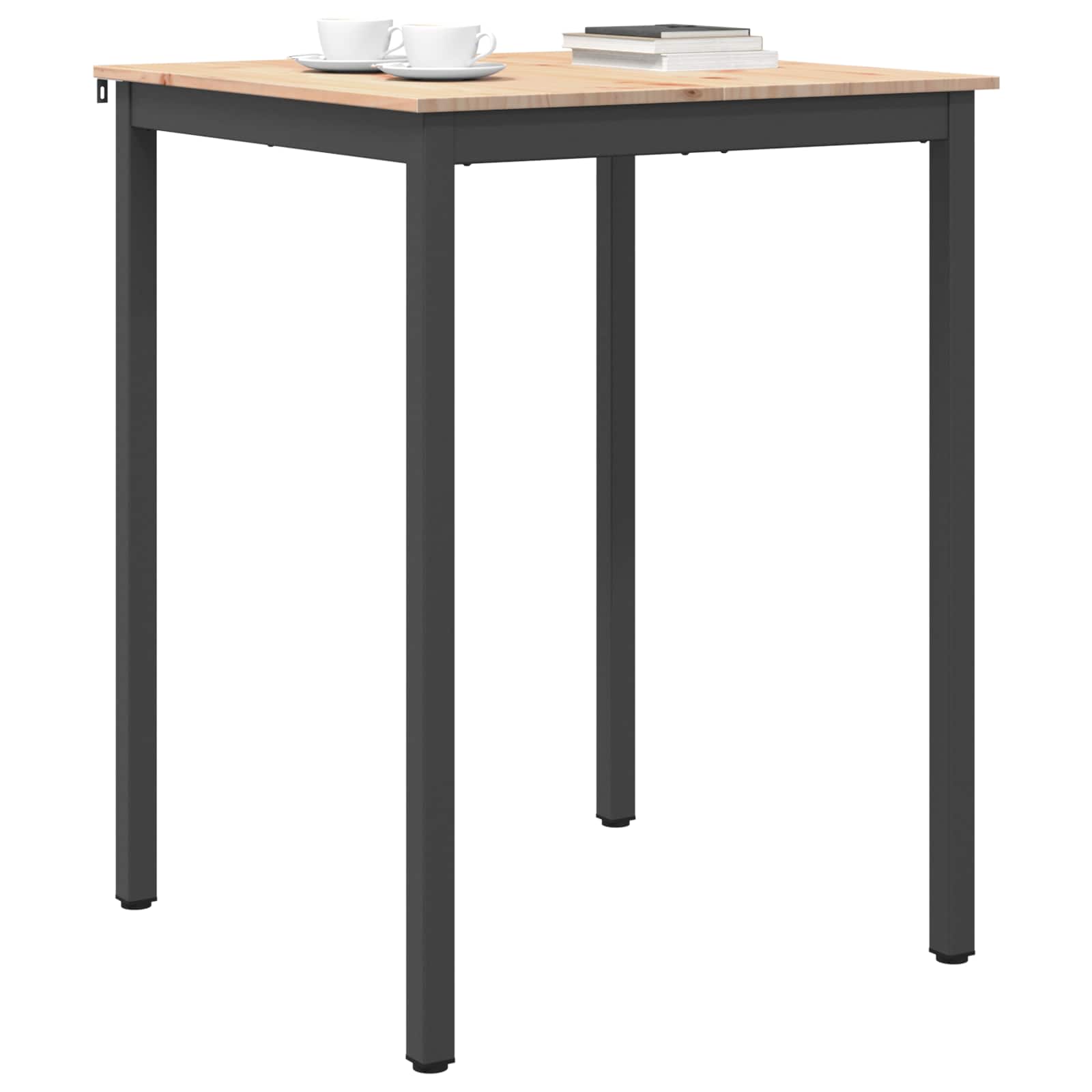 Bar Table 80 x 80 x 105 cm Solid Pine Wood Natural Square