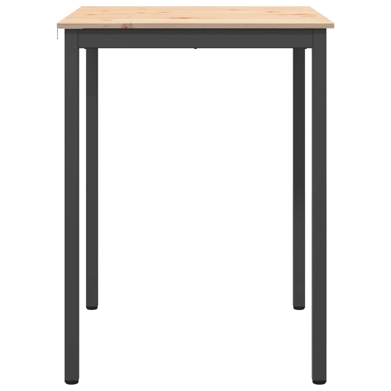 Bar Table 80 x 80 x 105 cm Solid Pine Wood Natural Square