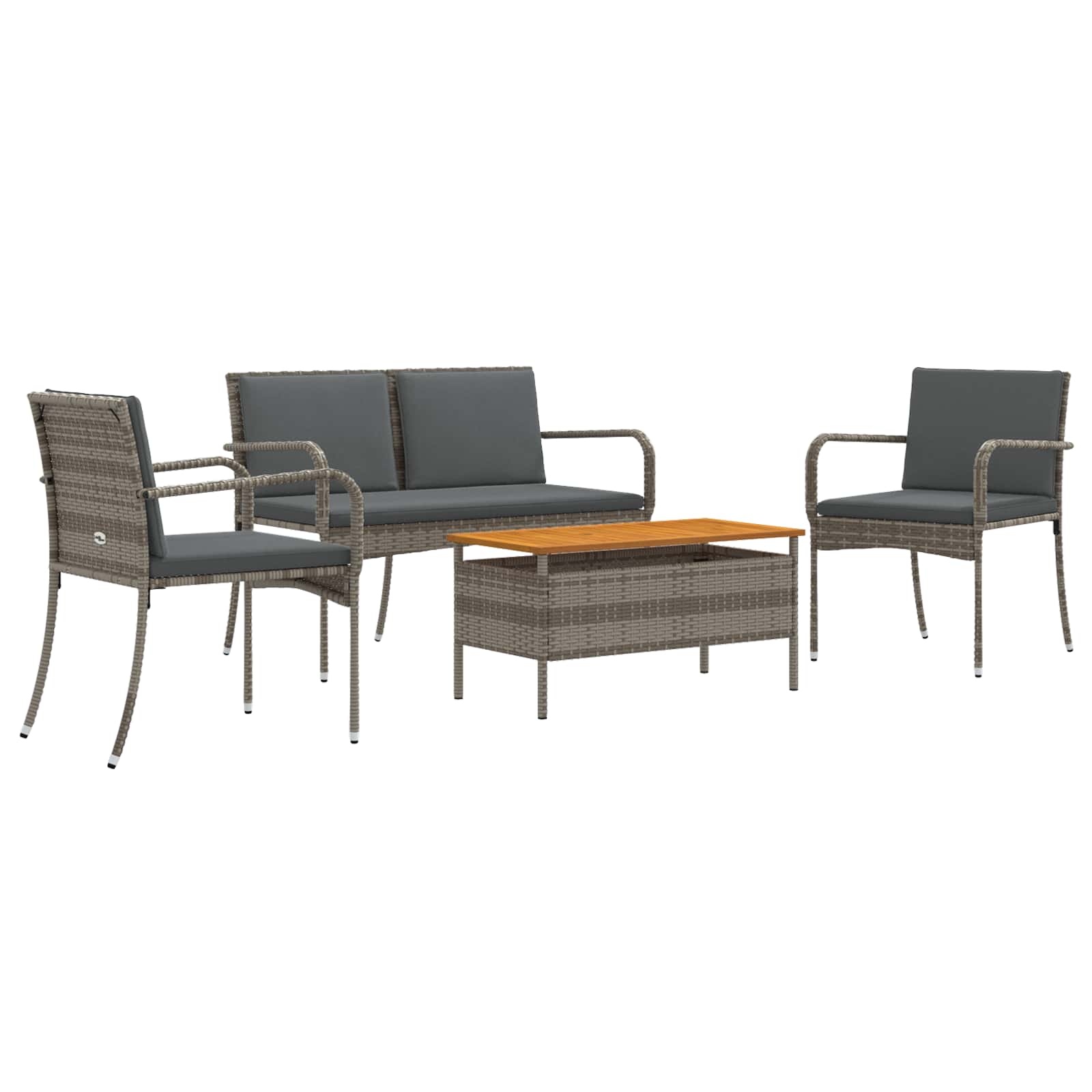Garden set with Cushion steel