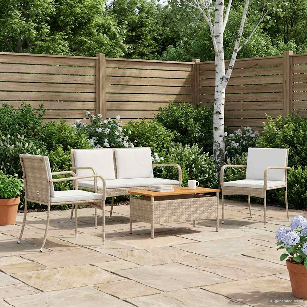 Garden set with Cushion steel