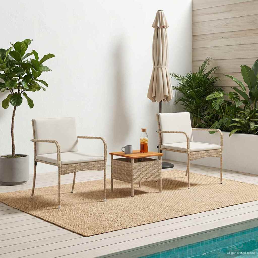 Garden set with Cushion steel