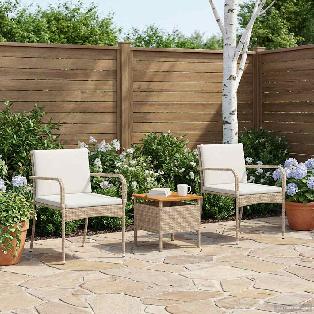 Garden set with Cushion steel