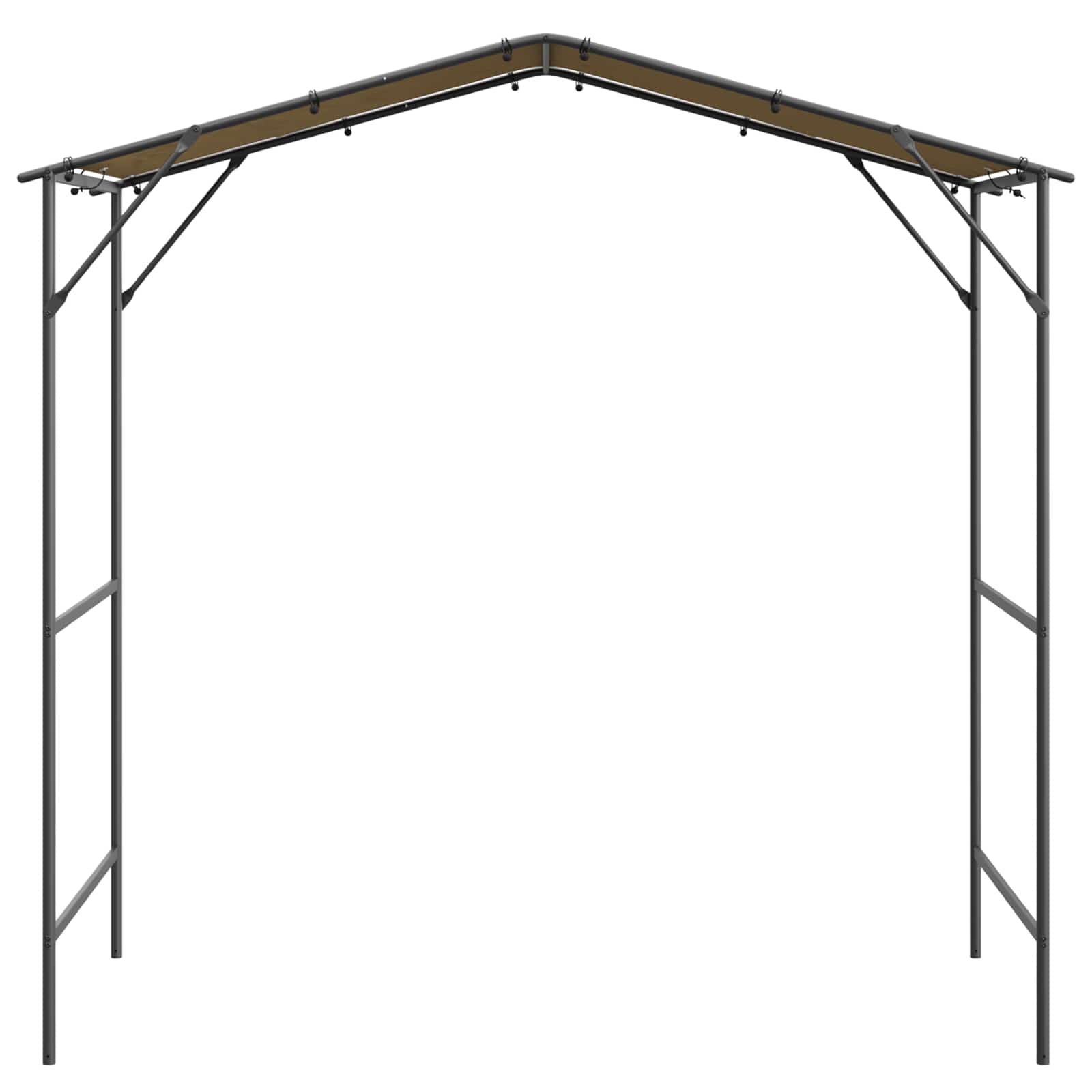 BBQ Gazebo 239.5 x 148 x 233.5 cm Beige